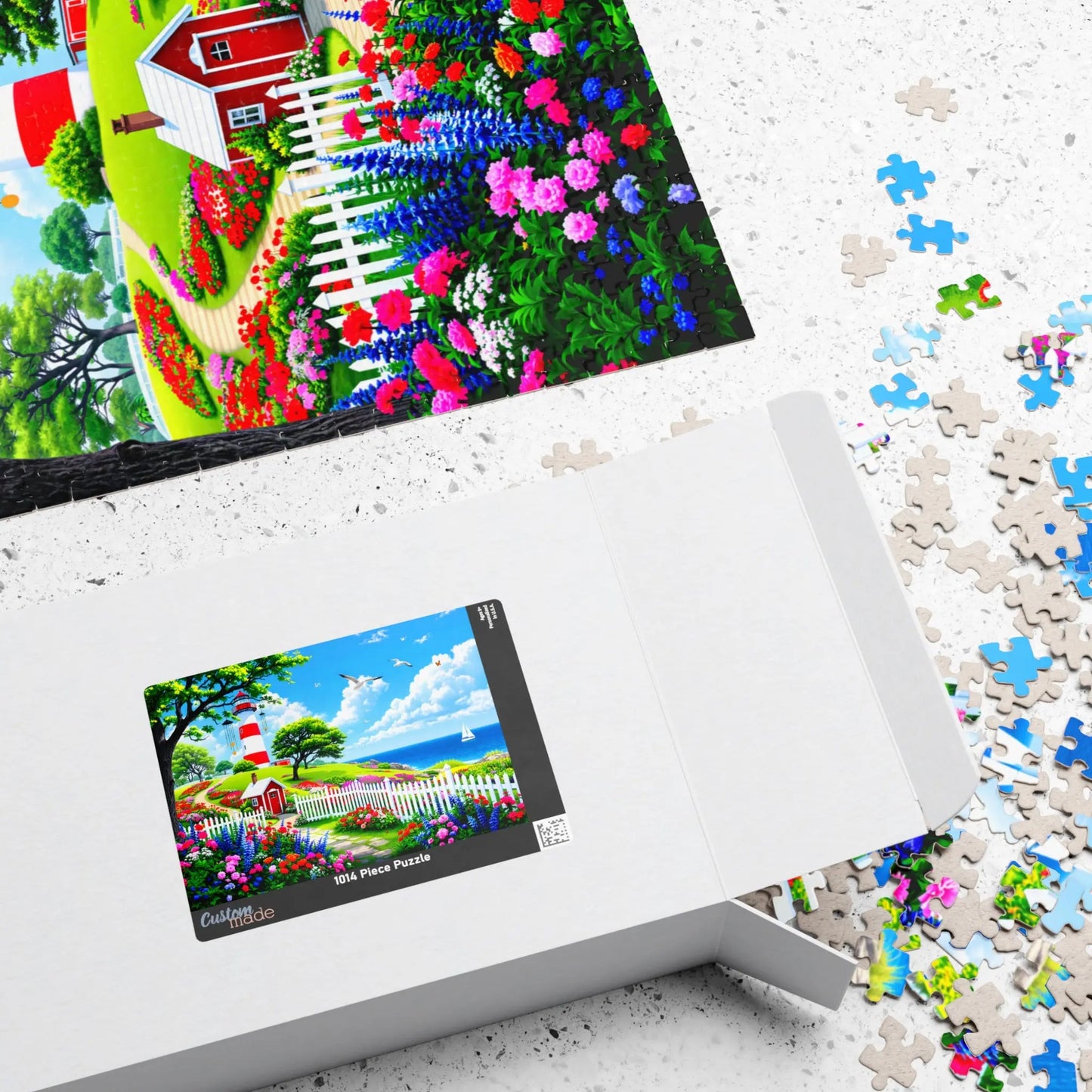 Coastal Lighthouse Jigsaw Puzzle Printify