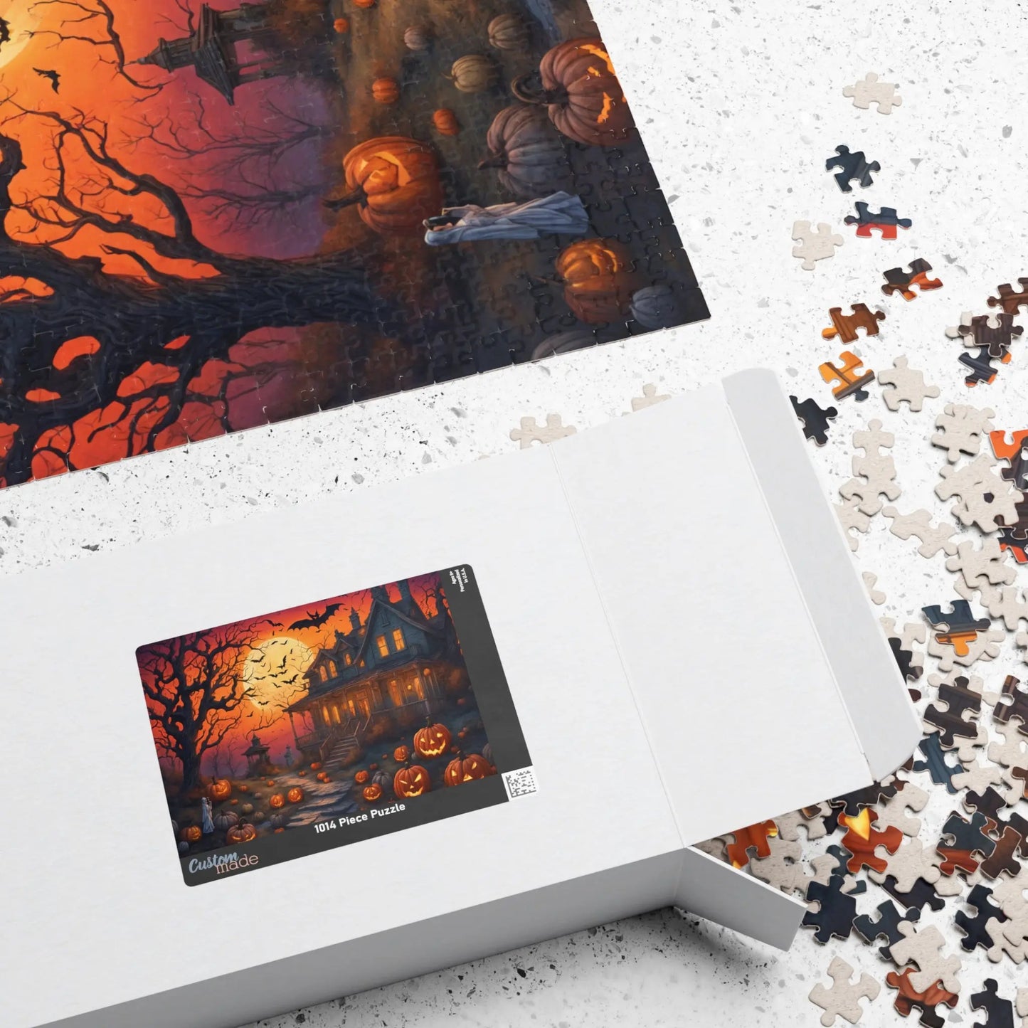 Spooky Mansion Jigsaw Puzzle Printify