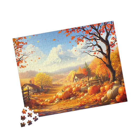 Autumn Farm Jigsaw Puzzle Printify