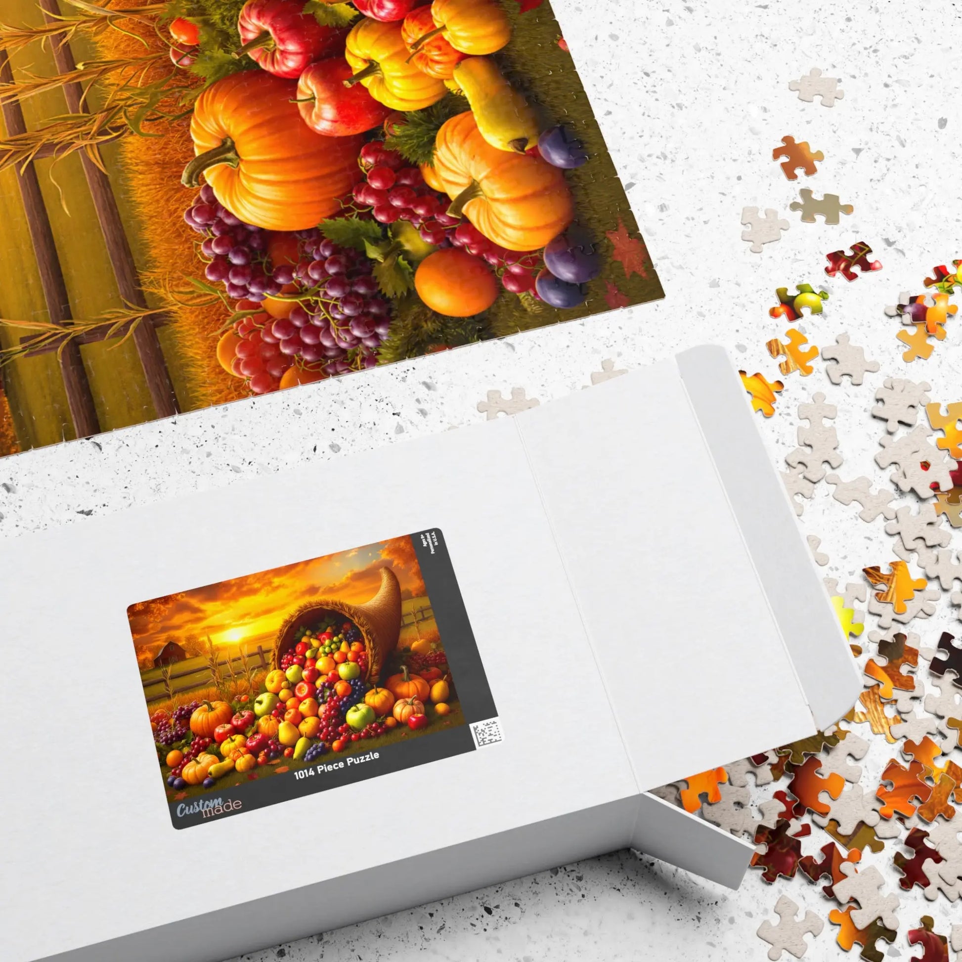 Thanksgiving Cornucopia Jigsaw Puzzle Printify