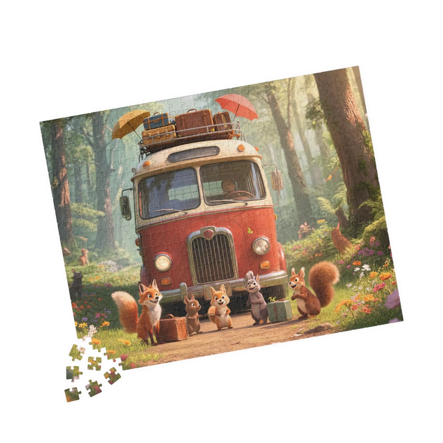 Whimsical Forest Jigsaw Puzzle Printify
