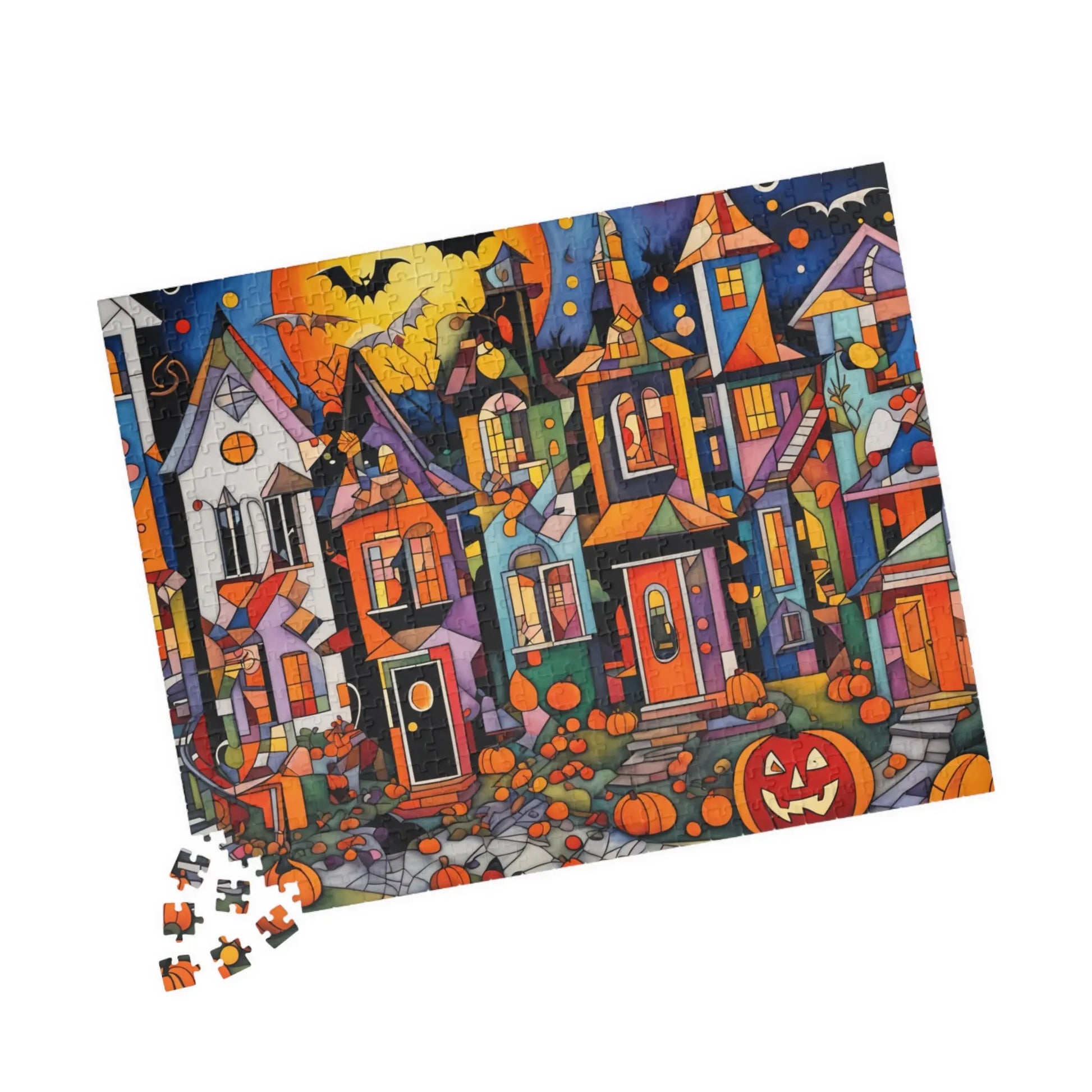 Mystical Night Halloween Jigsaw Puzzle Printify