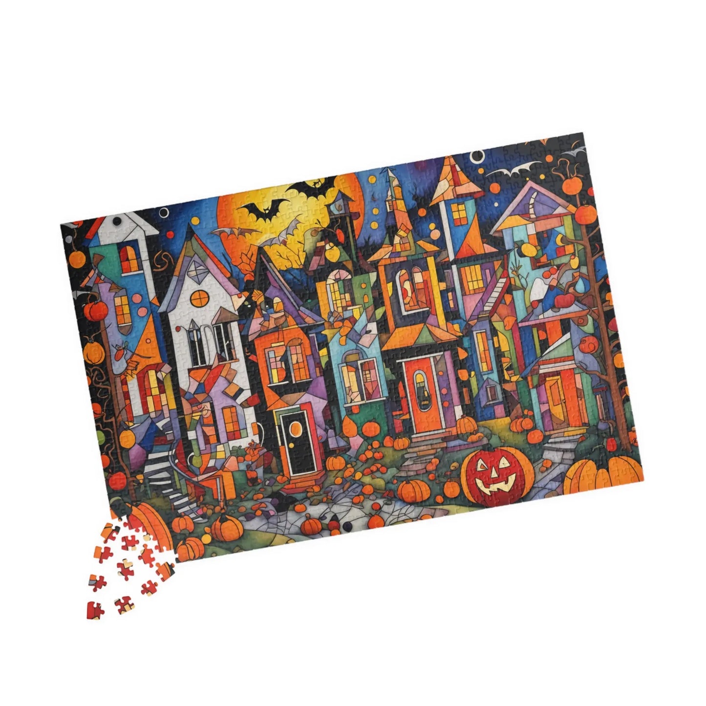 Mystical Night Halloween Jigsaw Puzzle Printify
