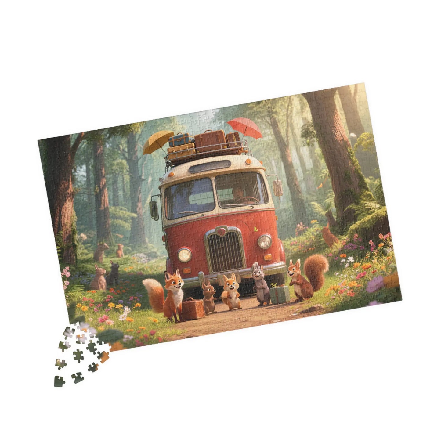 Whimsical Forest Jigsaw Puzzle Printify
