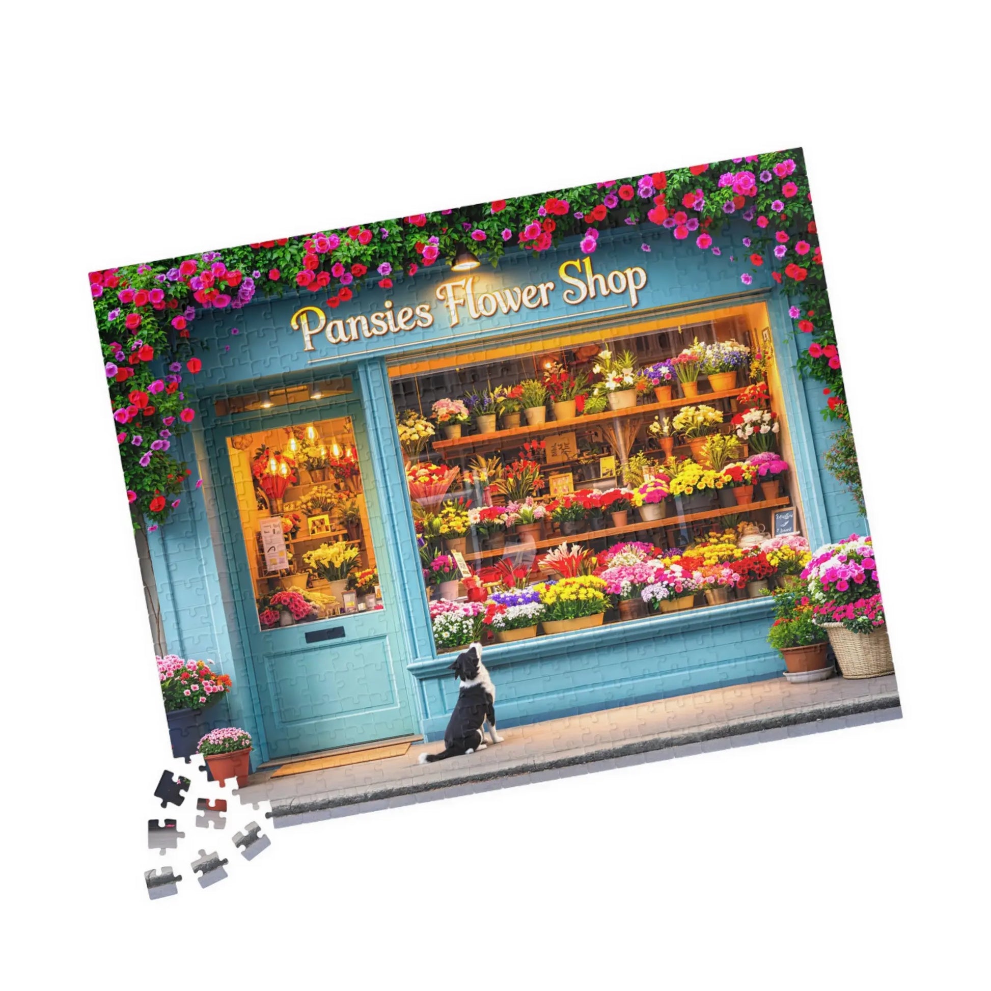 Flower Shop Jigsaw Puzzle Printify
