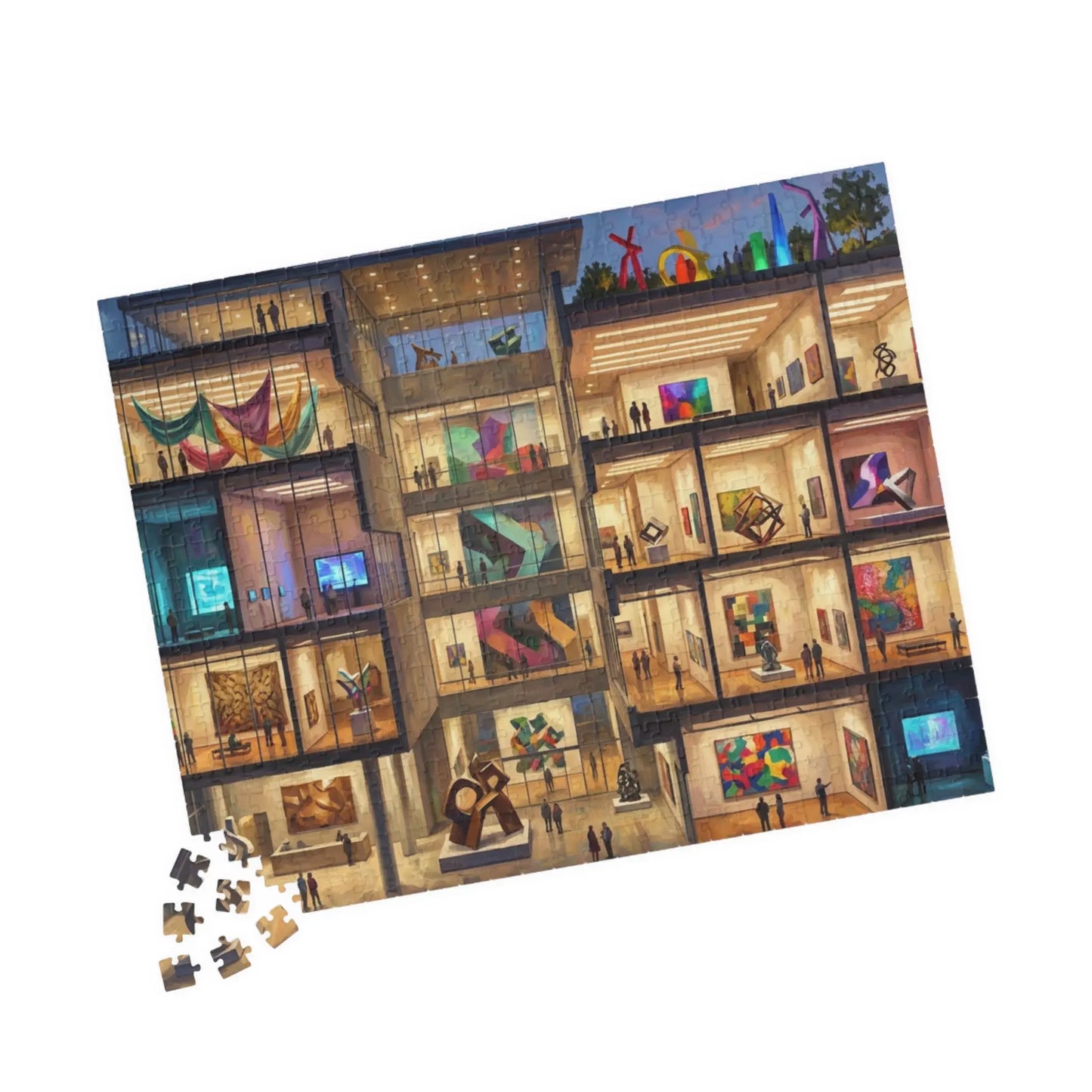 Modern Art Museum Cutaway Jigsaw Puzzle 