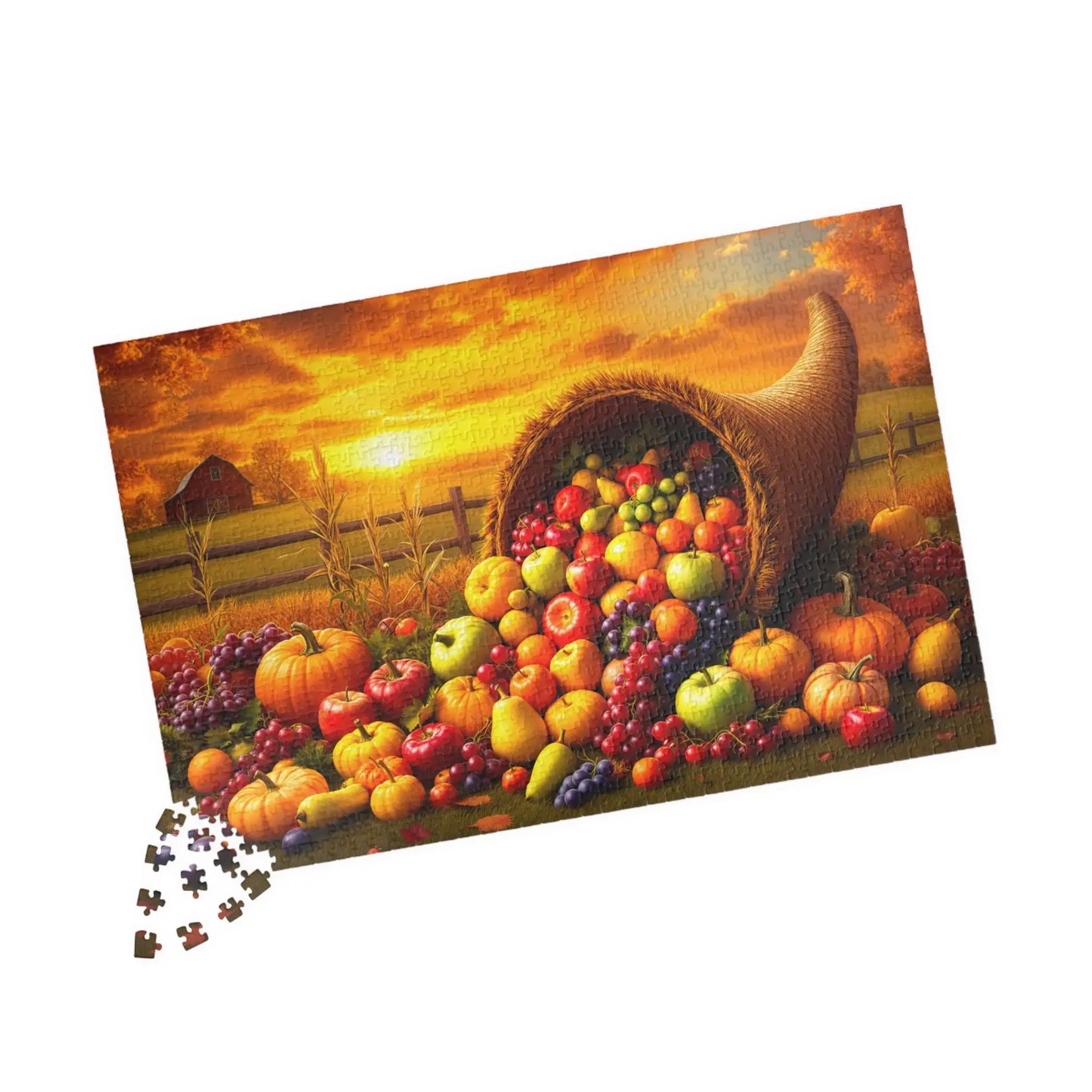 Thanksgiving Cornucopia Jigsaw Puzzle Printify