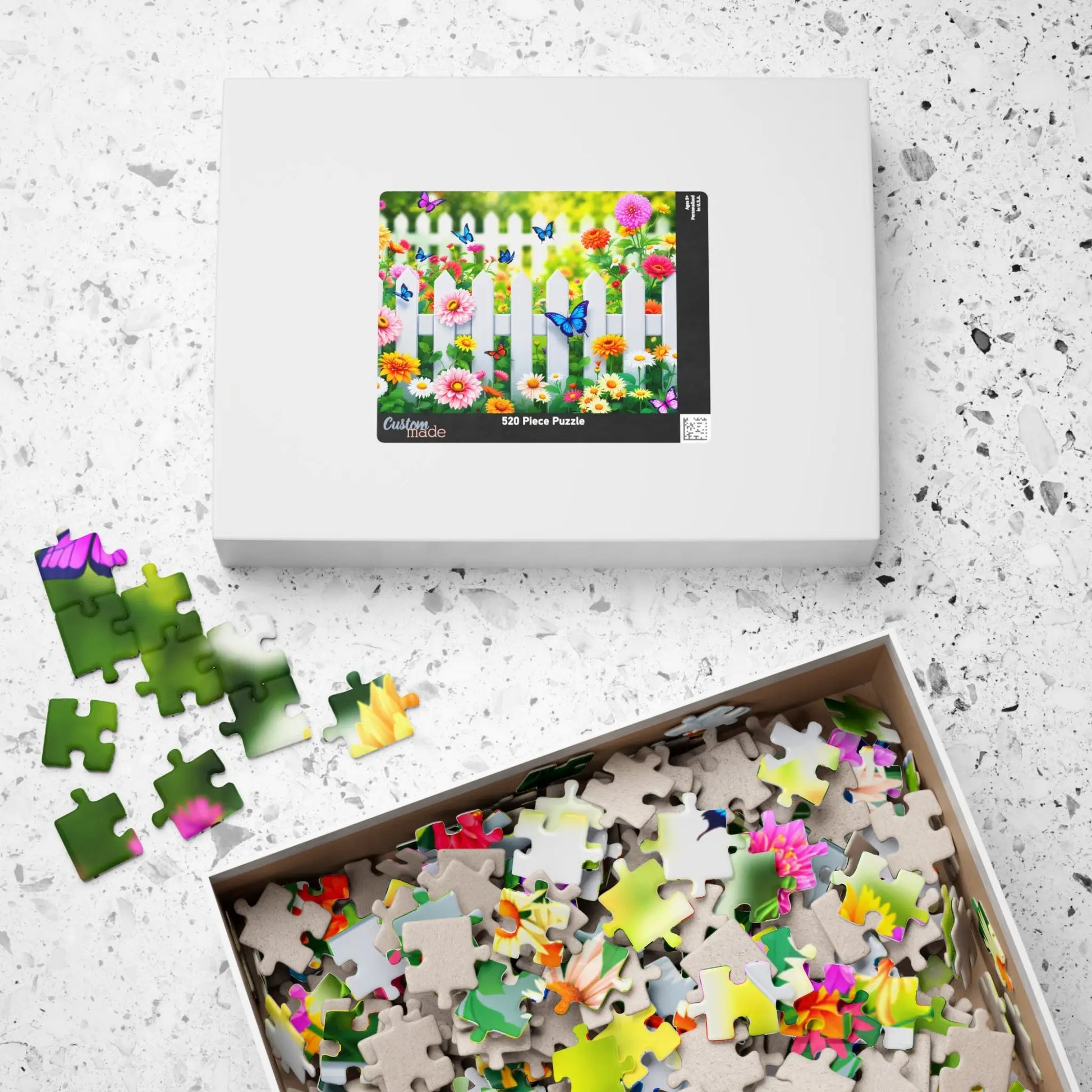 Wildflower Garden Jigsaw Puzzle Printify