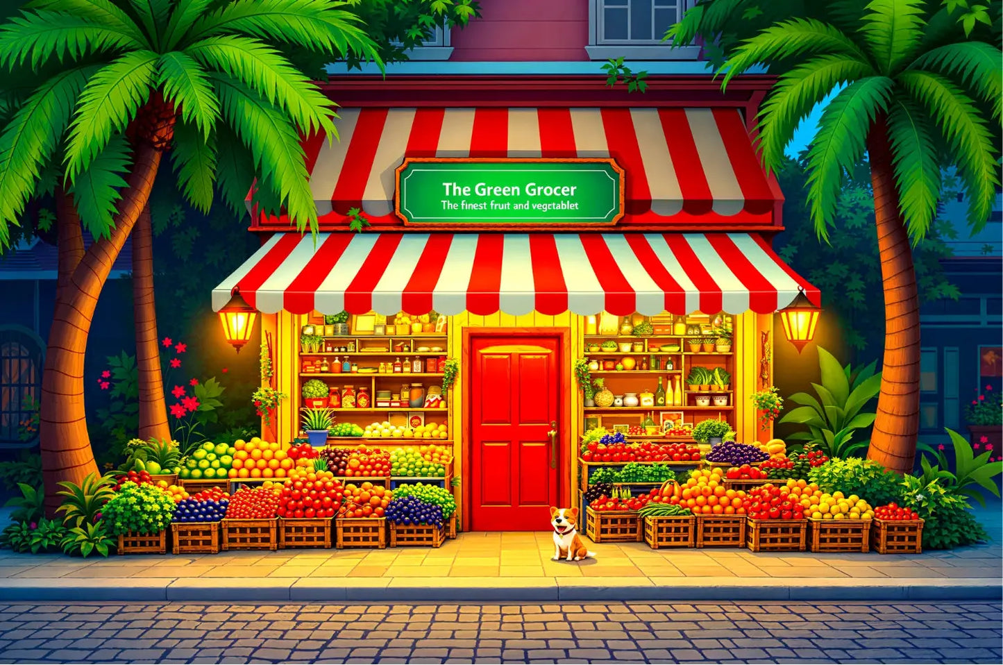 City Market Charm Jigsaw Puzzle 