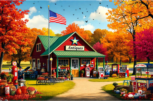 Country Antique Store Jigsaw Puzzle Printify