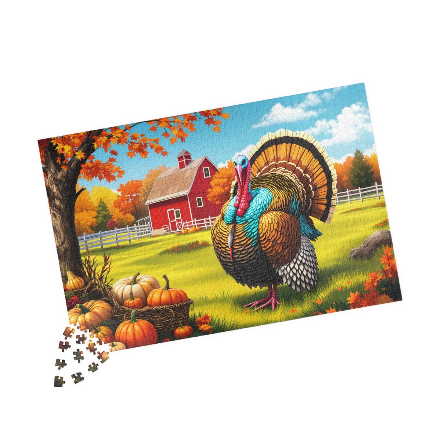 Thanksgiving Turkey Jigsaw Puzzle Printify