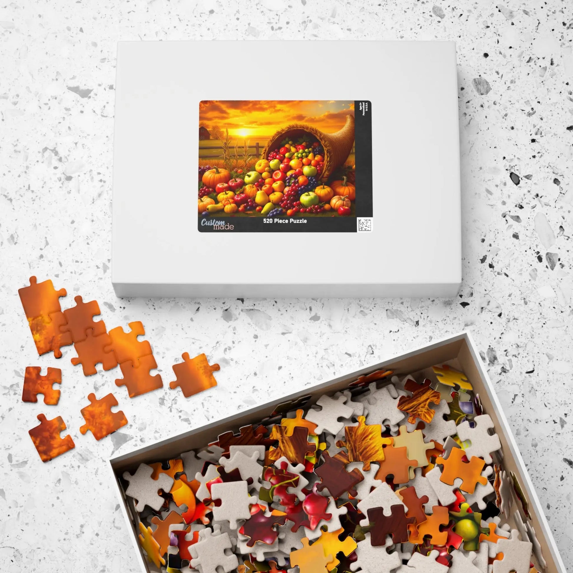 Thanksgiving Cornucopia Jigsaw Puzzle Printify