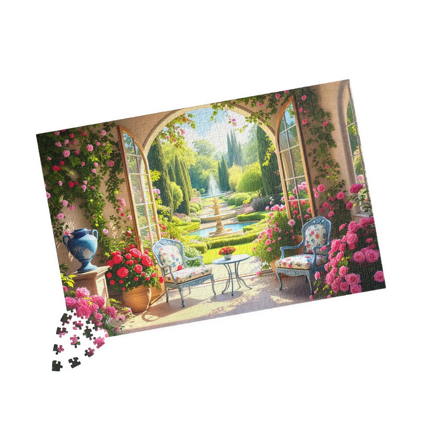 Sunroom Garden Jigsaw Puzzle Printify