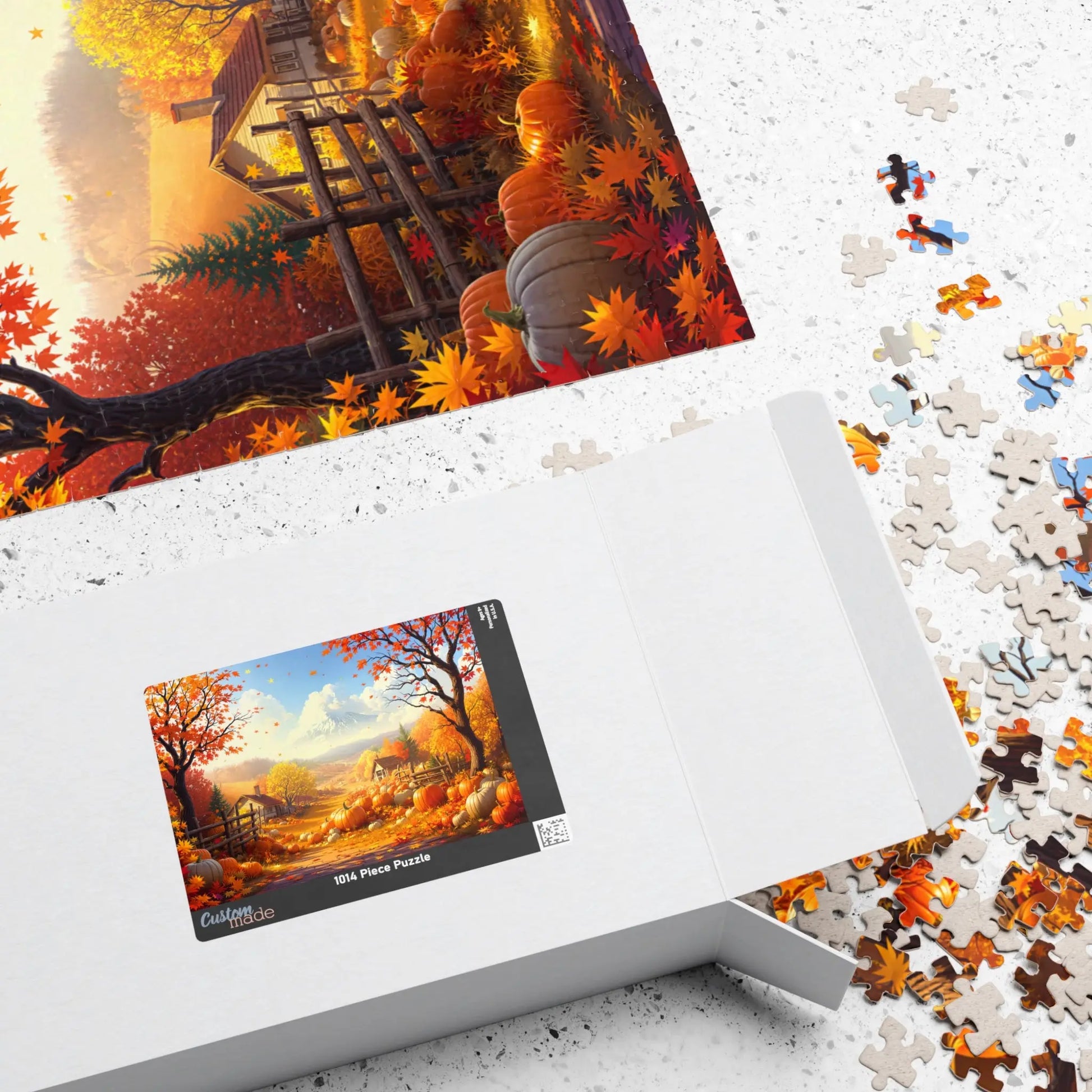 Autumn Farm Jigsaw Puzzle Printify