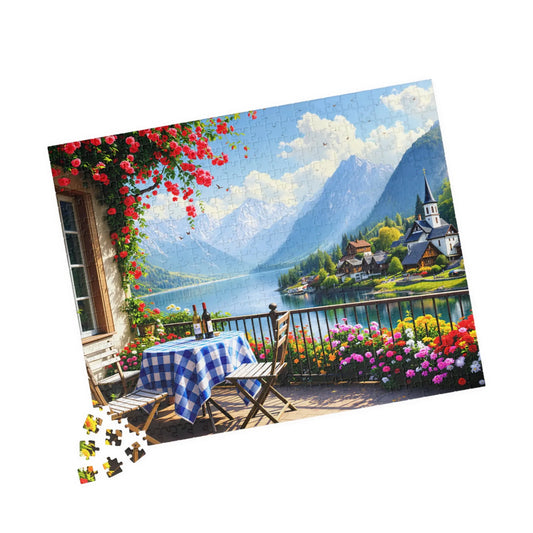 Alpine Serenity Jigsaw Puzzle Printify