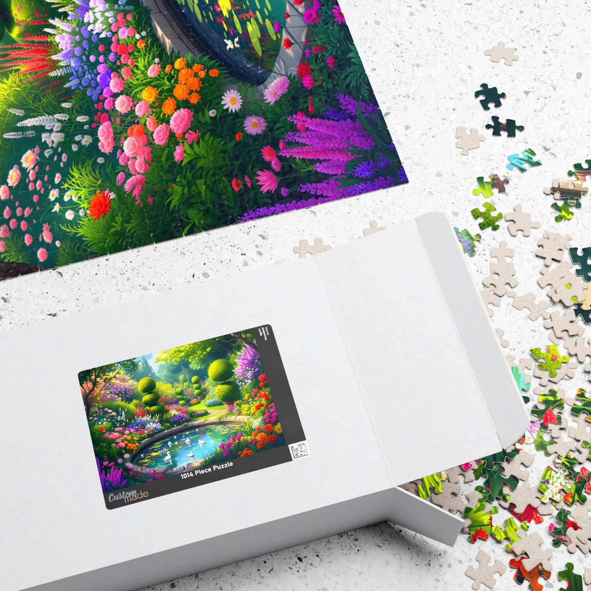 Tranquil Garden Escape Jigsaw Puzzle Printify