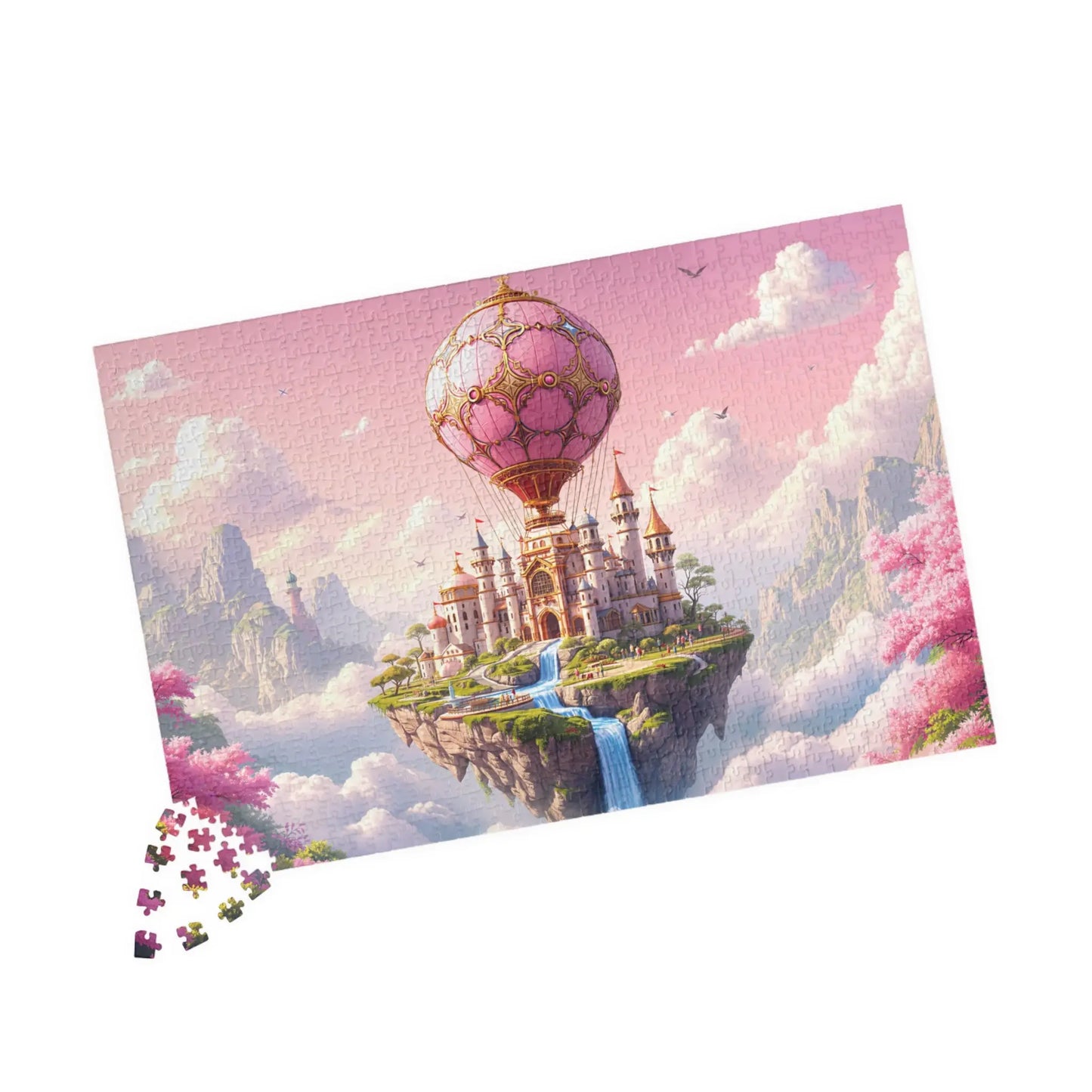 Whimsical Floating Island Jigsaw Puzzle Printify