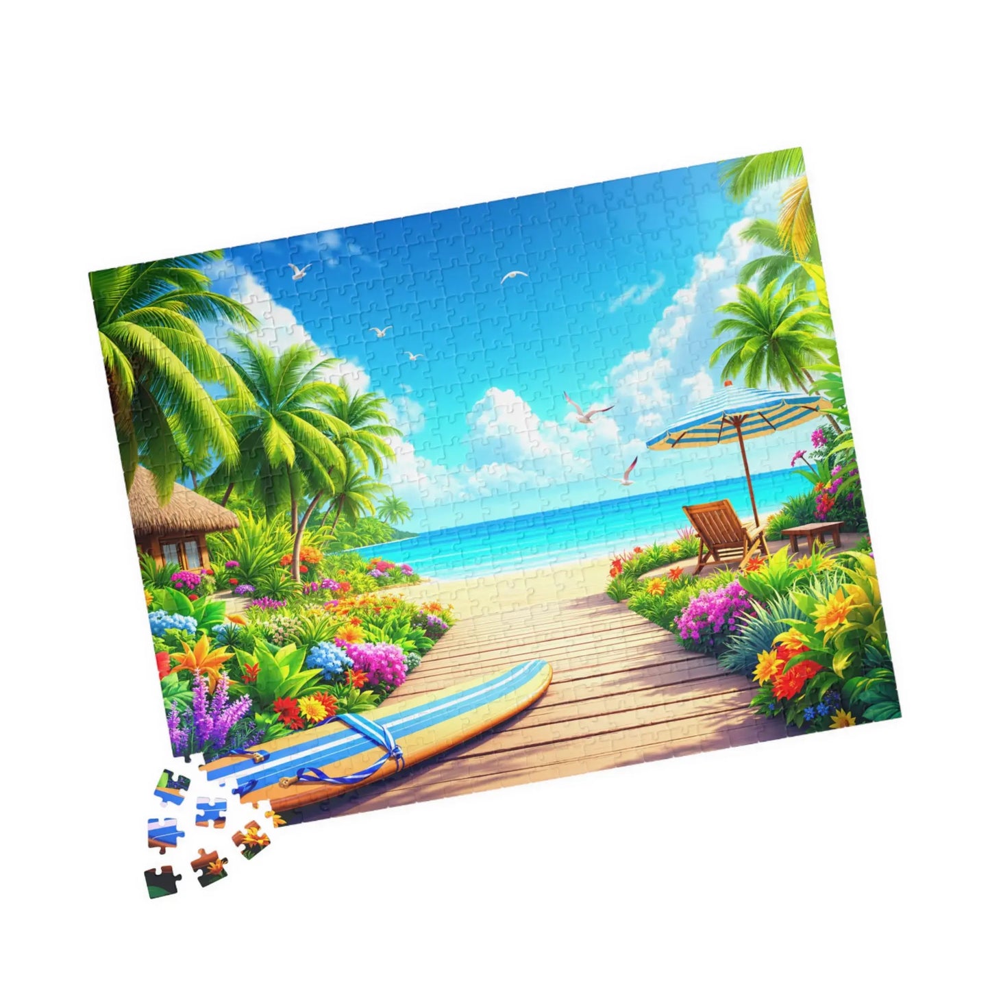 Seaside Stroll Jigsaw Puzzle Printify