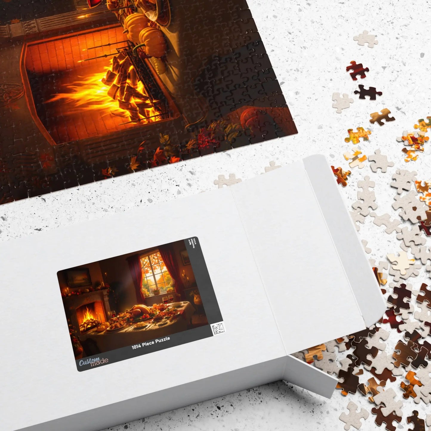 Thanksgiving Feast Jigsaw Puzzle Printify