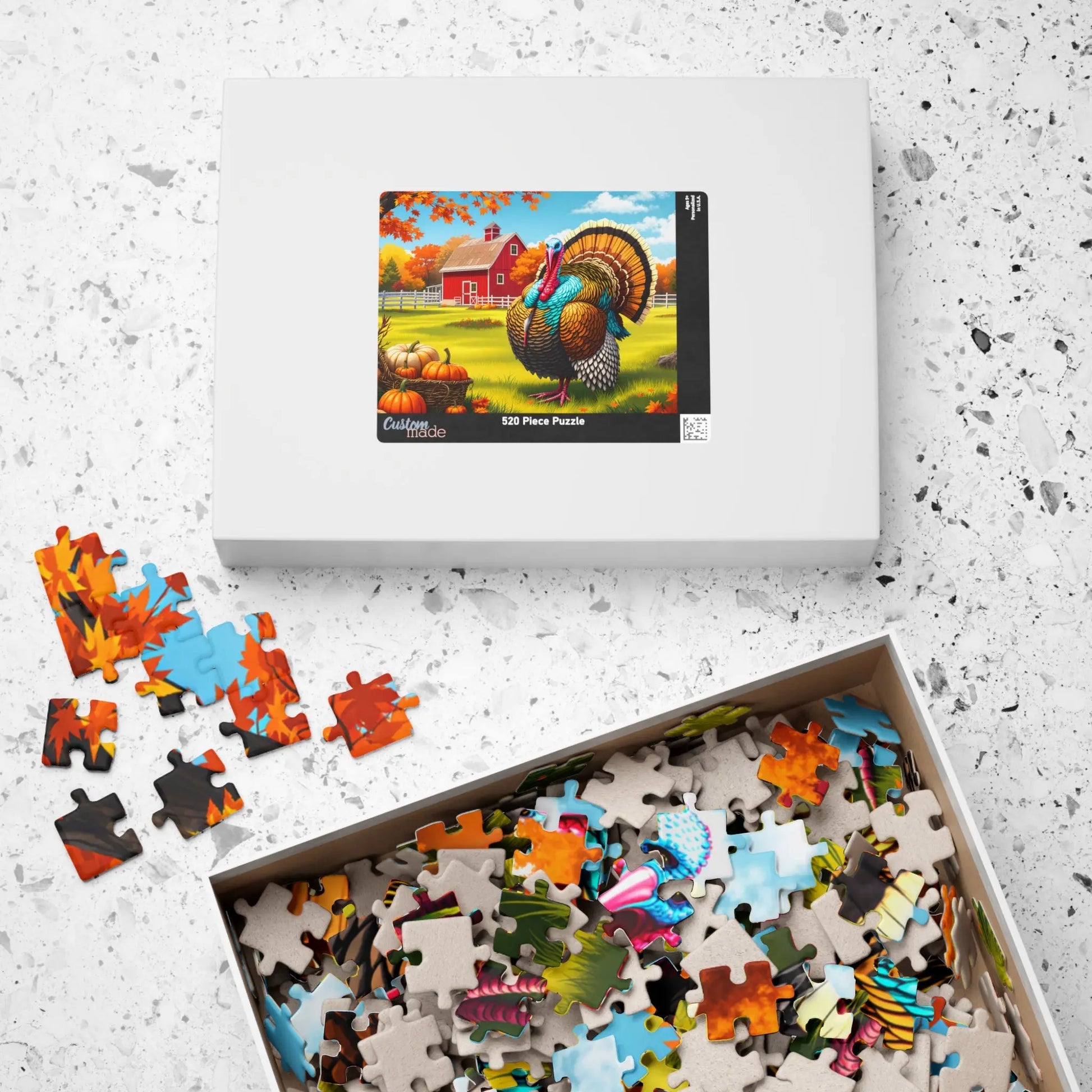 Thanksgiving Turkey Jigsaw Puzzle Printify