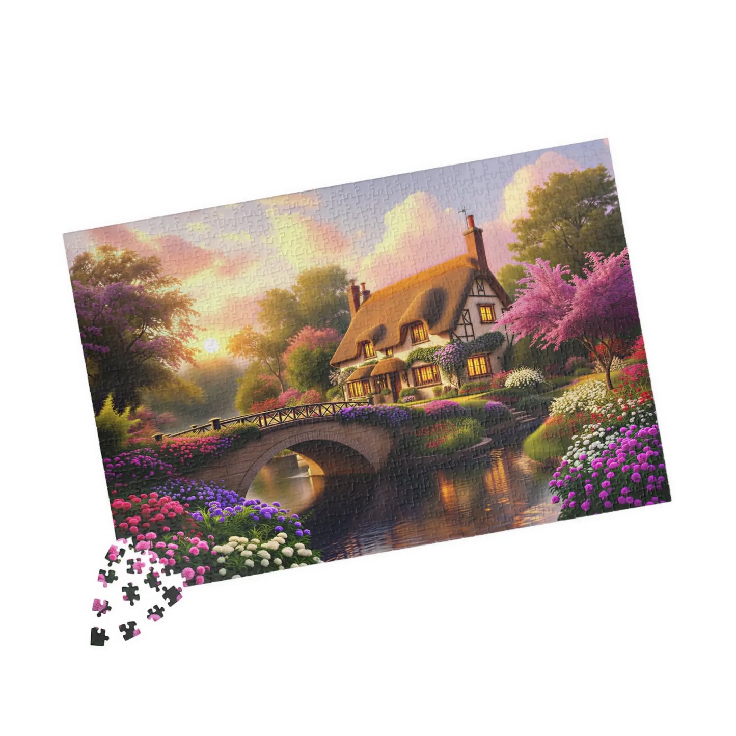 Enchanted Cottage Serenity Jigsaw Puzzle 