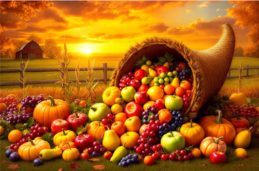 Thanksgiving Cornucopia Jigsaw Puzzle Printify