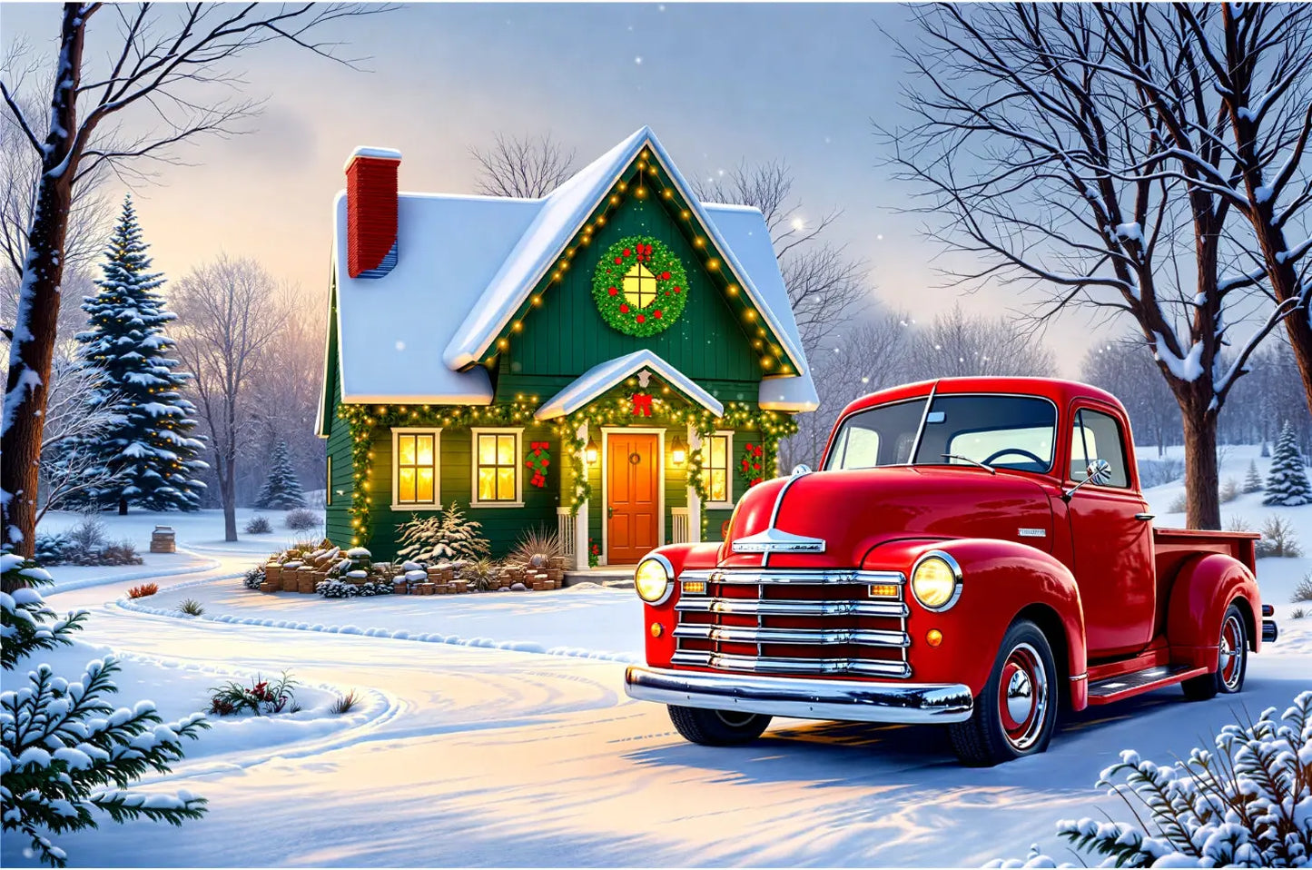 Holiday Homestead Jigsaw Puzzle Printify