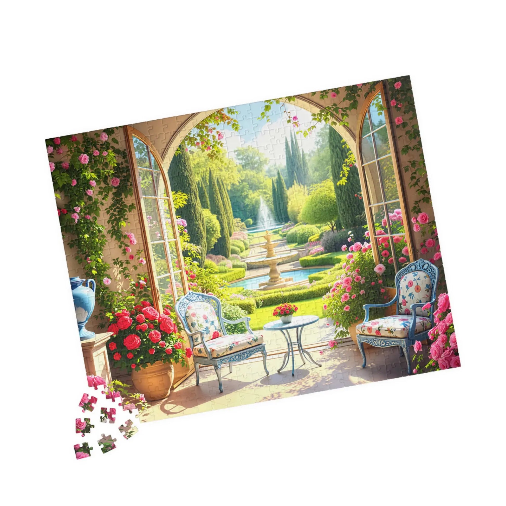 Sunroom Garden Jigsaw Puzzle Printify