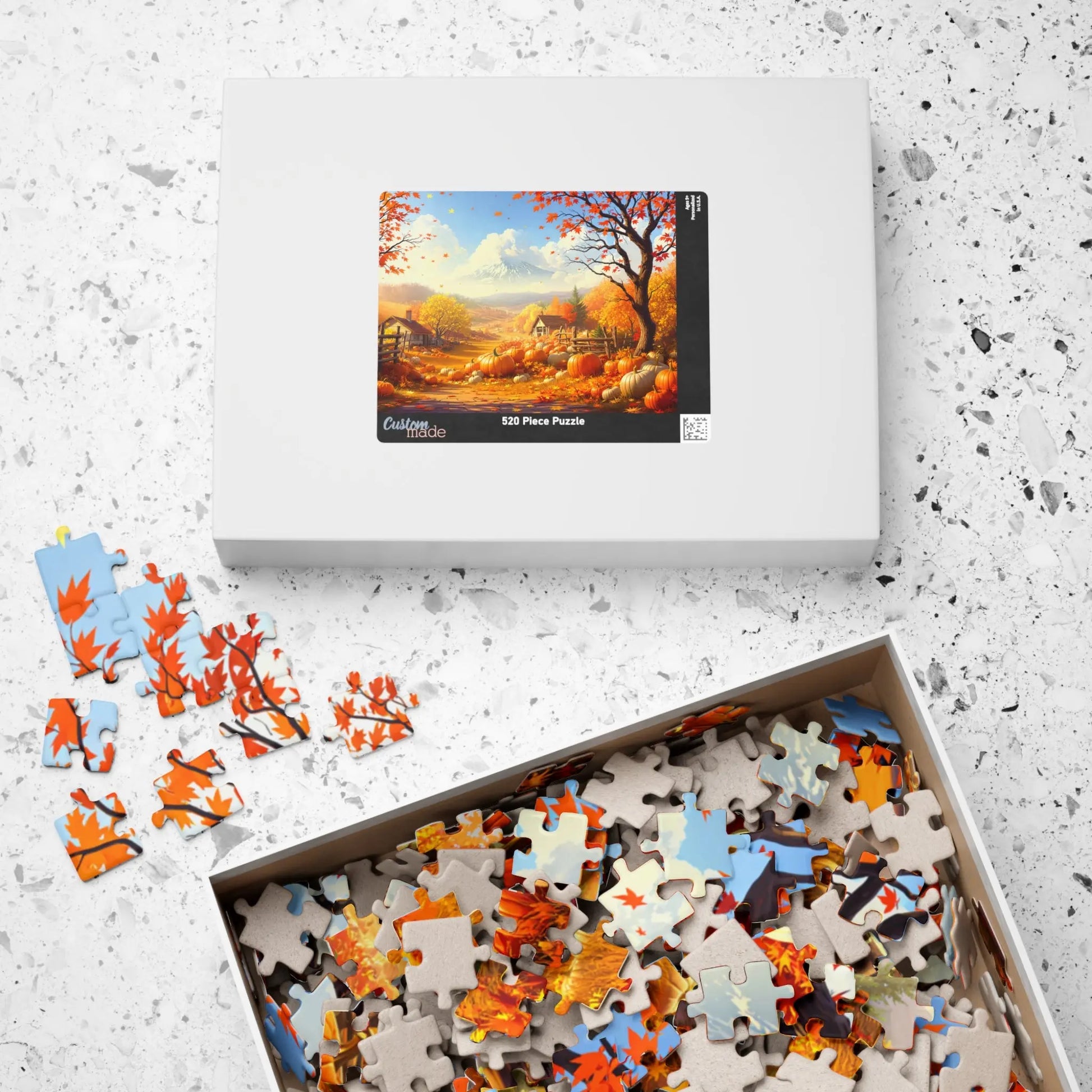 Autumn Farm Jigsaw Puzzle Printify