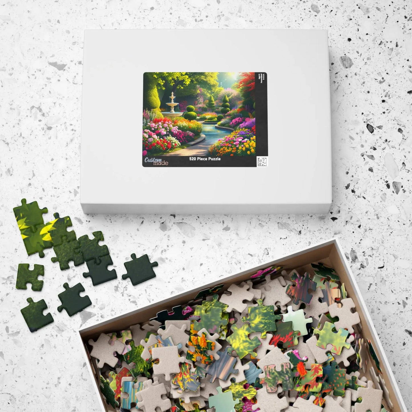 Sunny Garden Escape Jigsaw Puzzle Printify