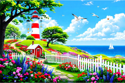 Coastal Lighthouse Jigsaw Puzzle