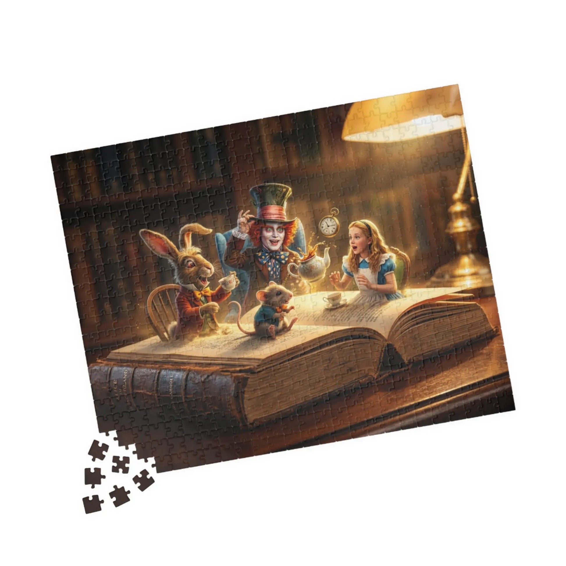 Alice’s Whimsical Tea Party Jigsaw Puzzle 
