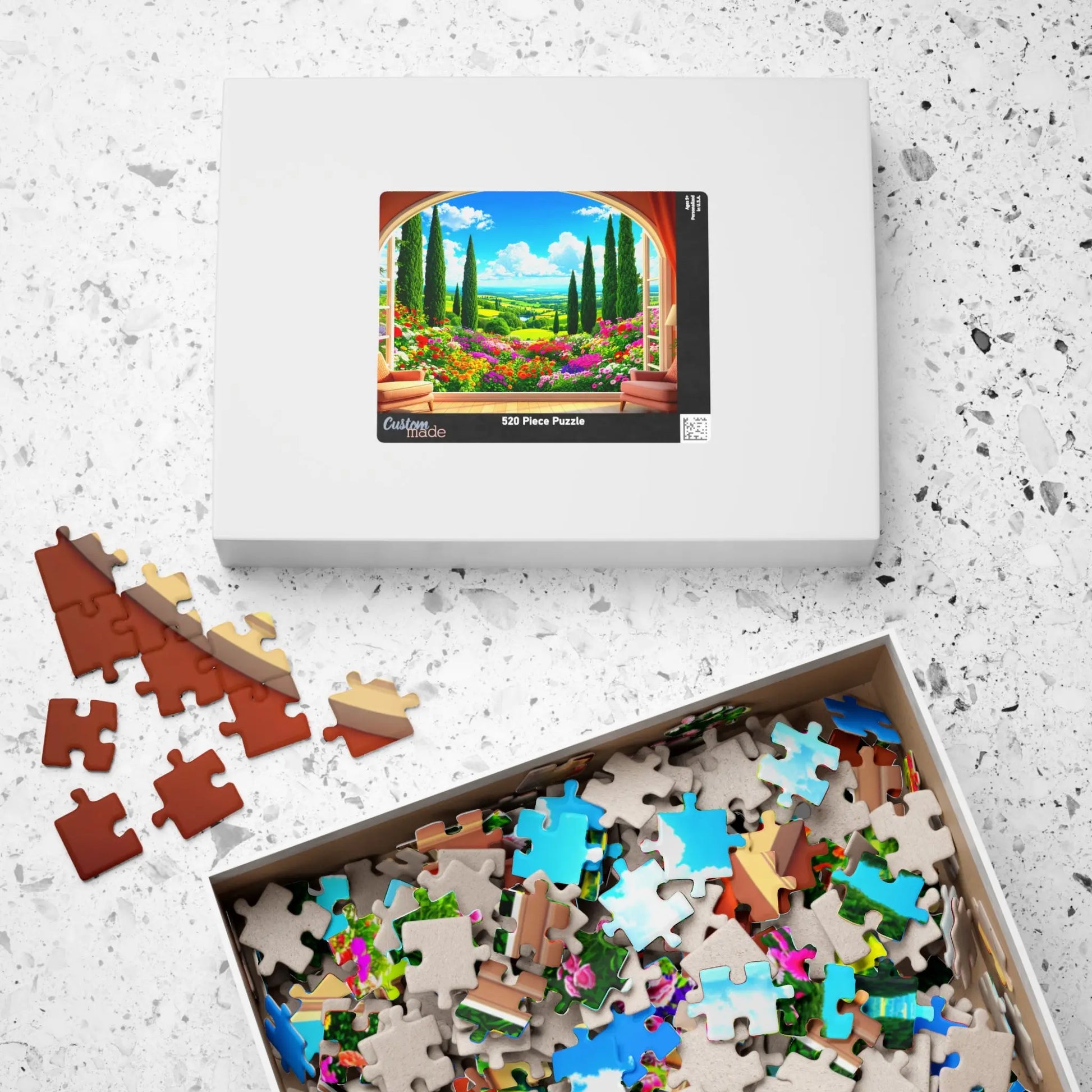 Garden View Jigsaw Puzzle Printify