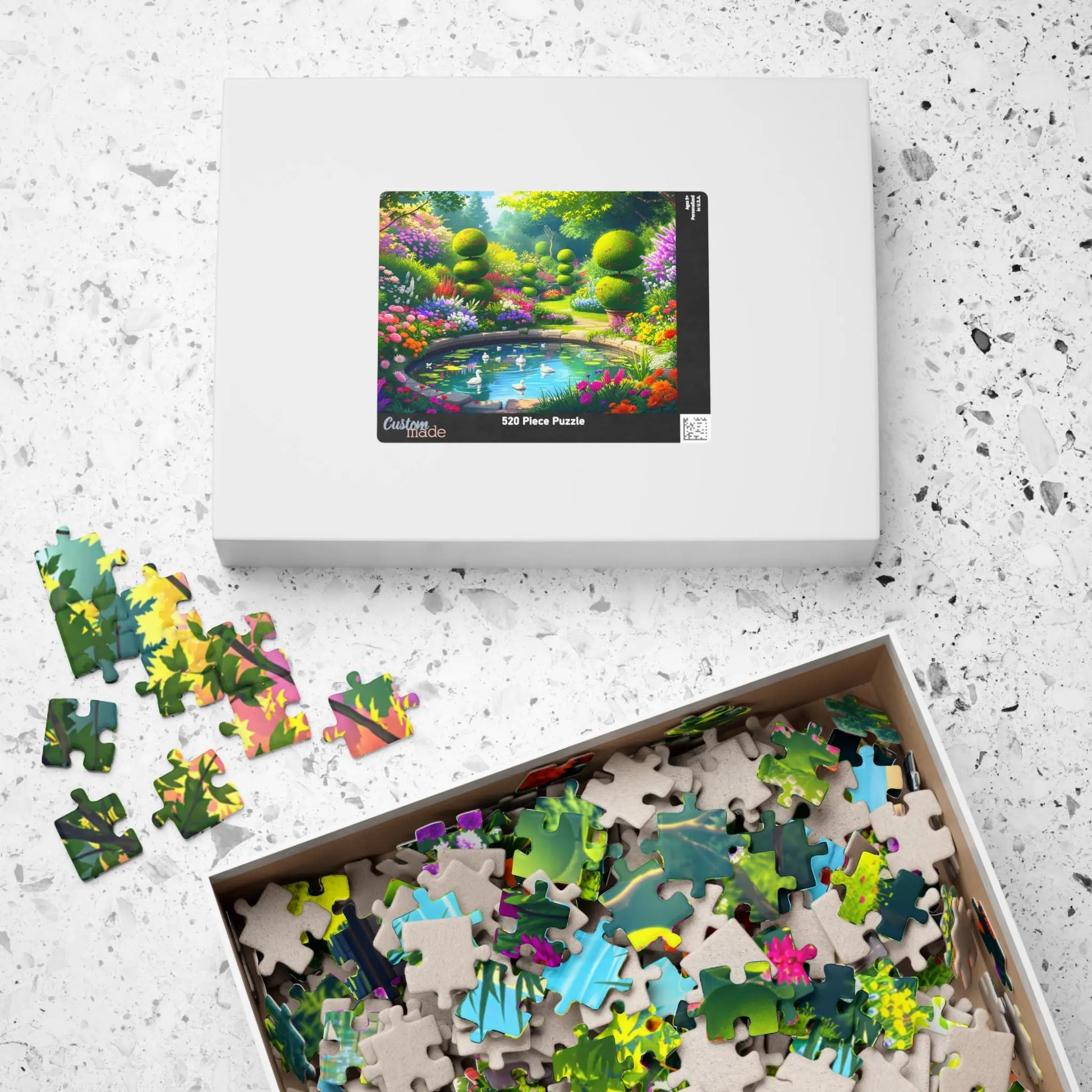 Tranquil Garden Escape Jigsaw Puzzle Printify
