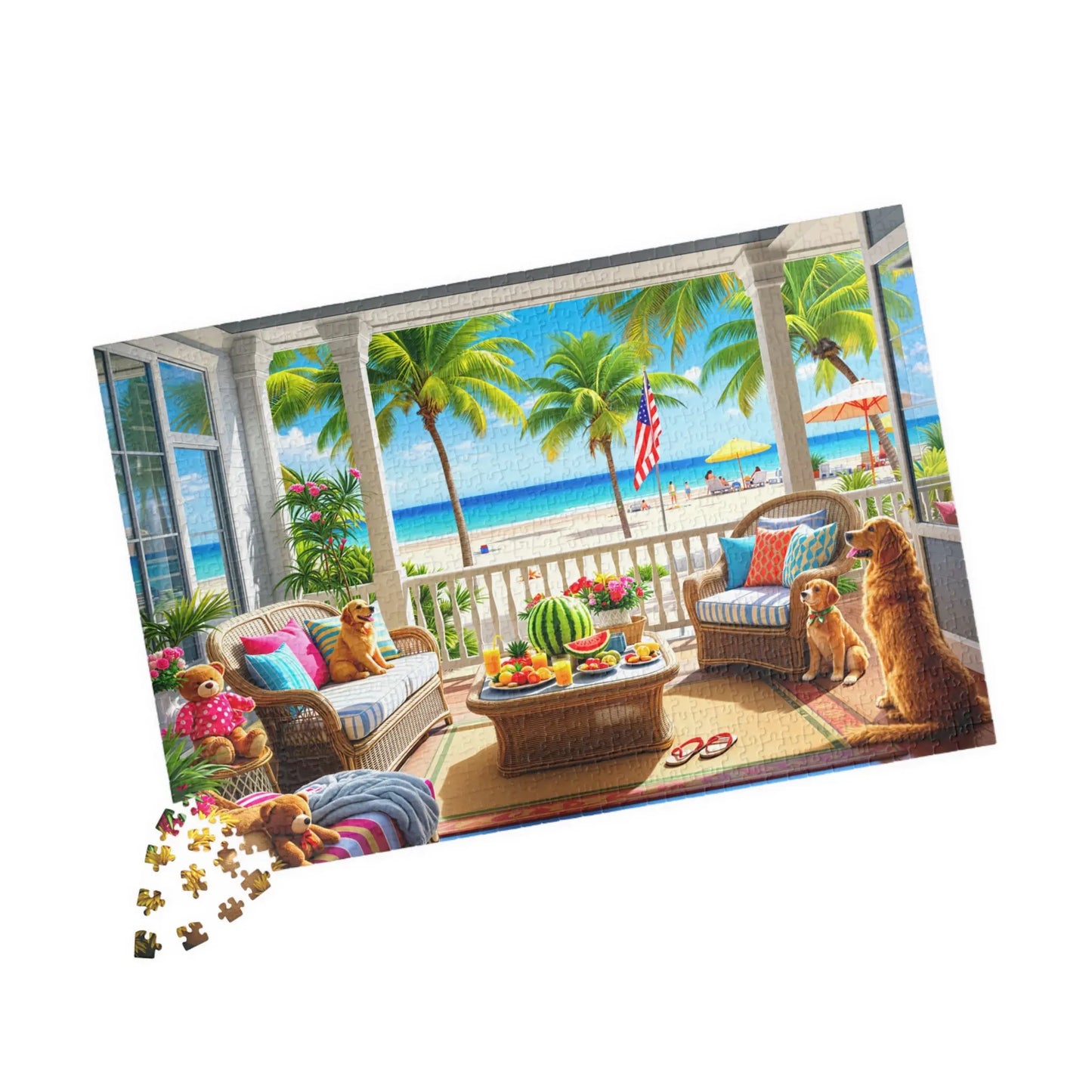 Poarchside Paradise Jigsaw Puzzle Printify