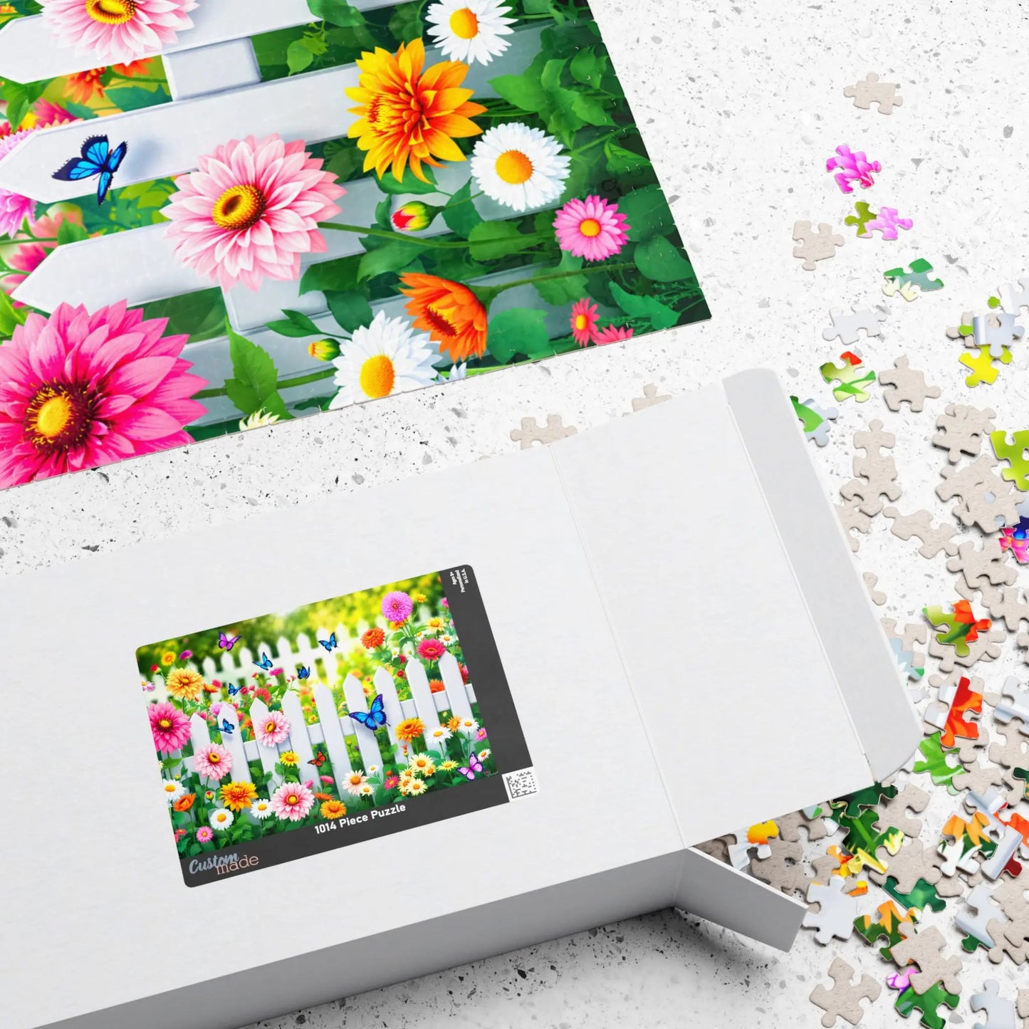 Wildflower Garden Jigsaw Puzzle Printify