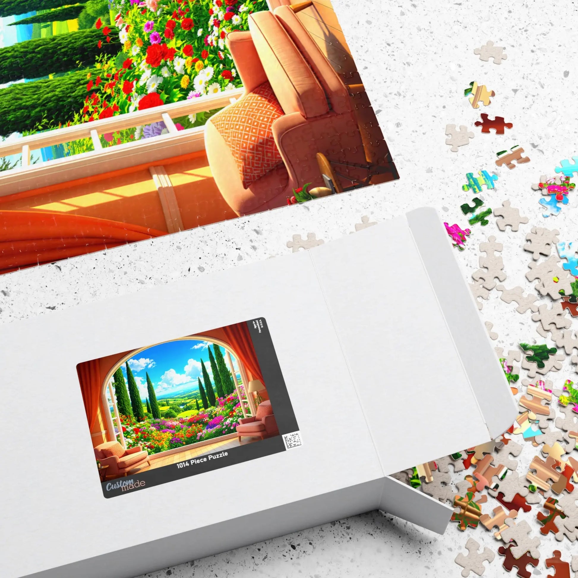 Garden View Jigsaw Puzzle Printify