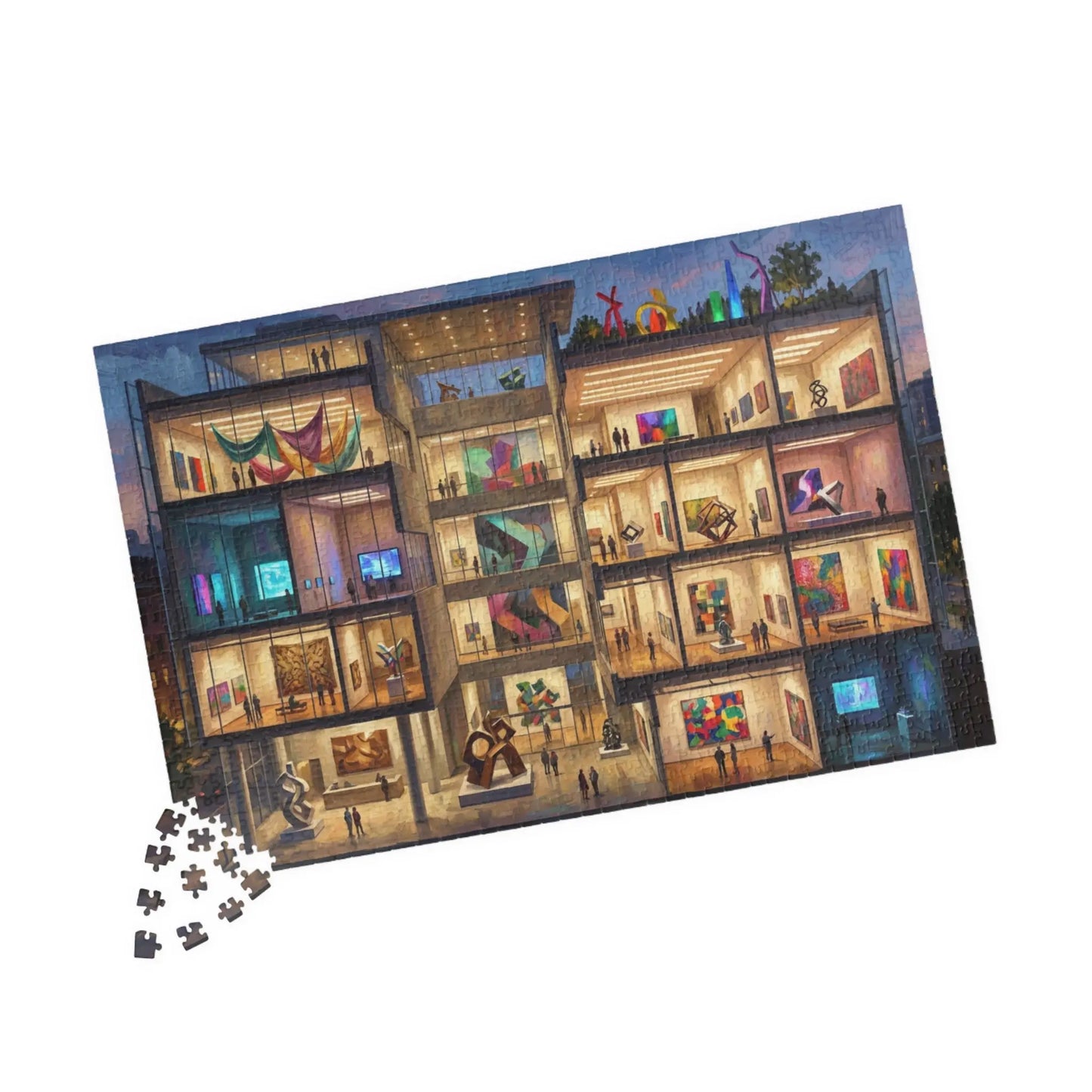 Modern Art Museum Cutaway Jigsaw Puzzle 