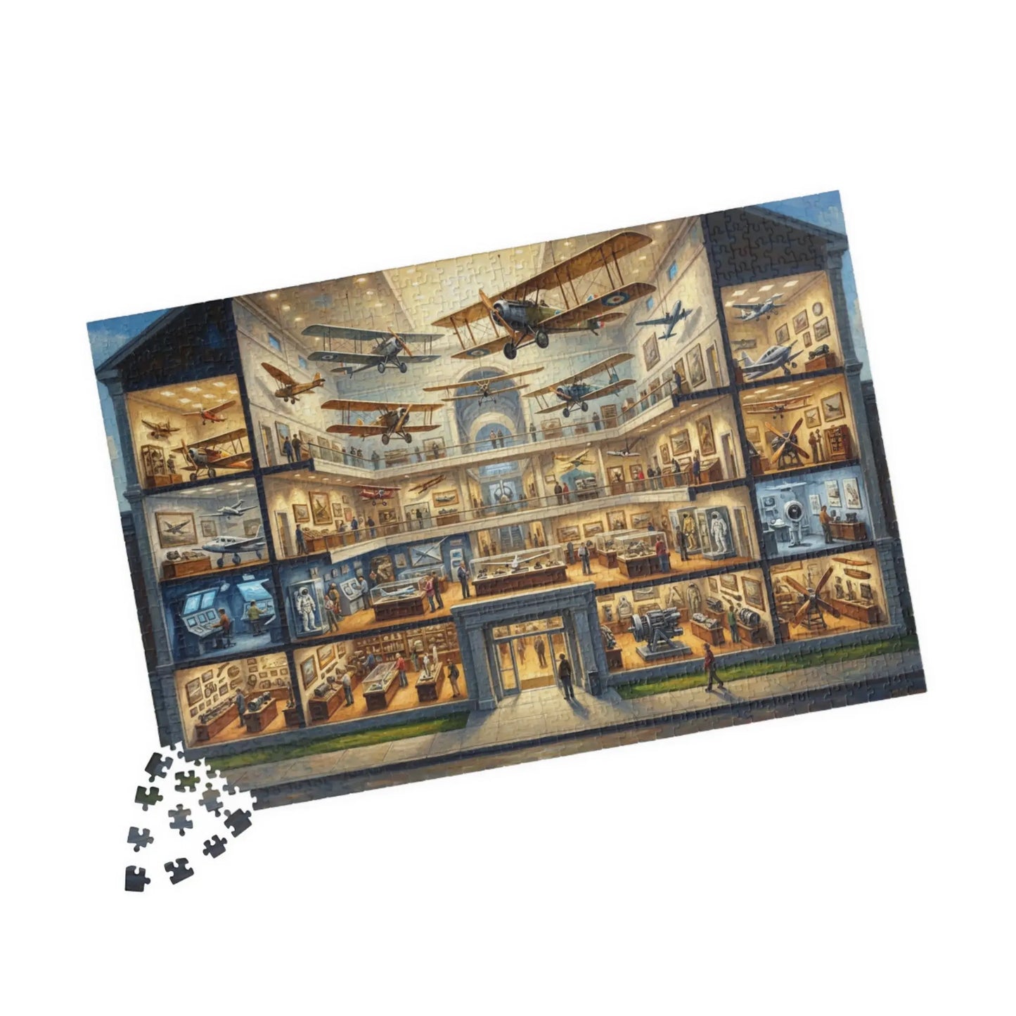 Aviation Museum Cutaway Jigsaw Puzzle 