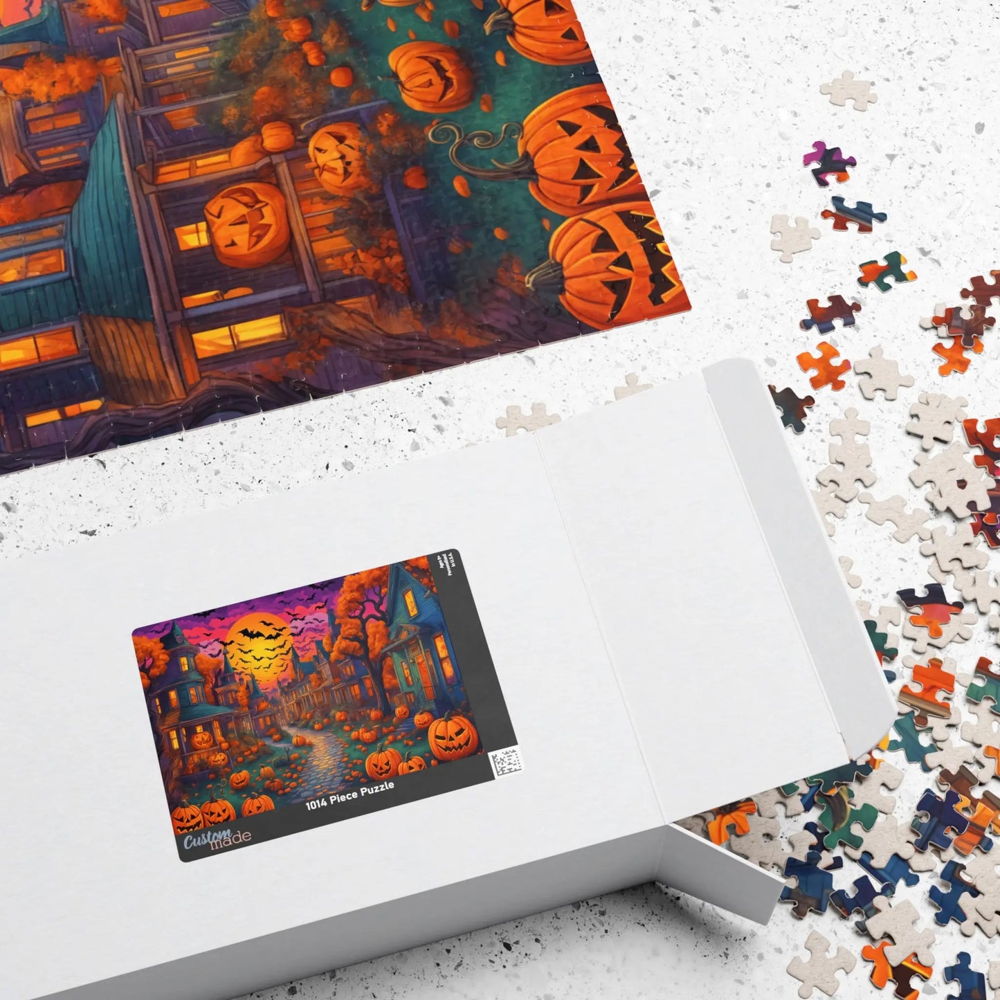 Spooky Streets Halloween Jigsaw Puzzle Printify