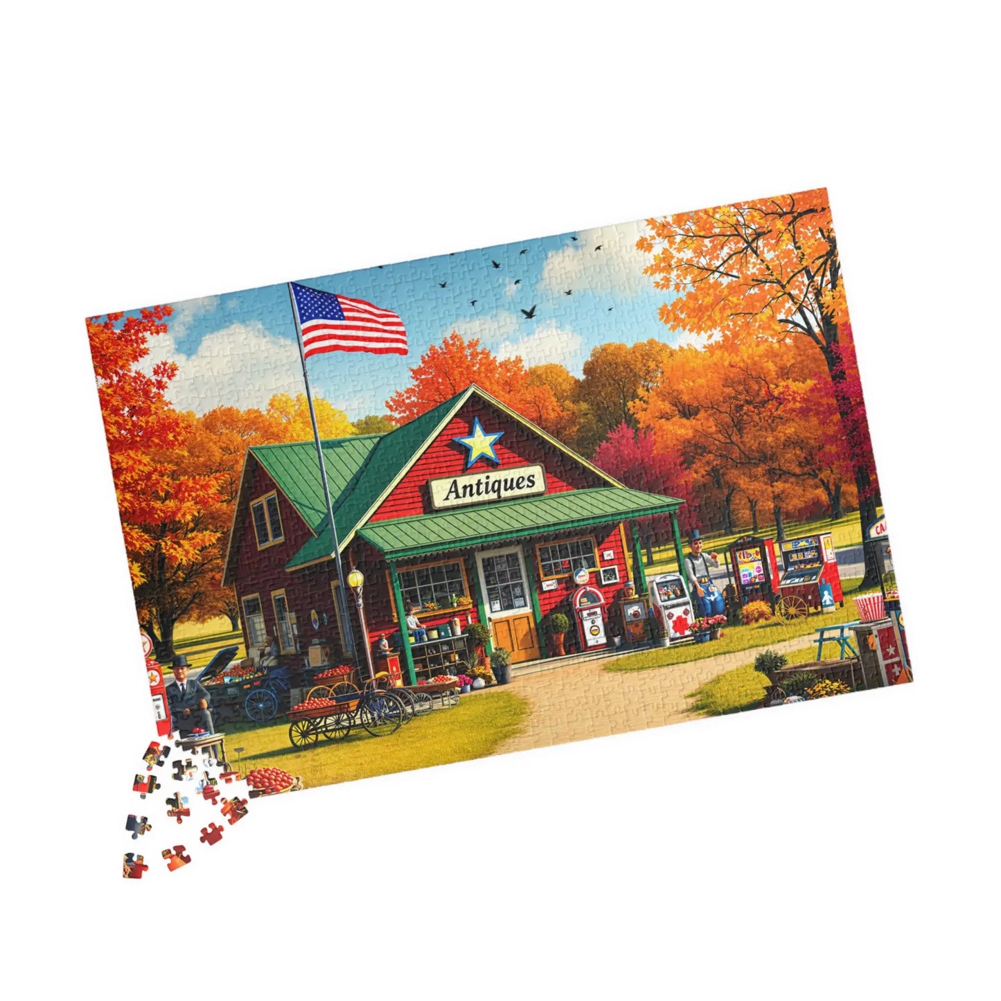 Country Antique Store Jigsaw Puzzle Printify