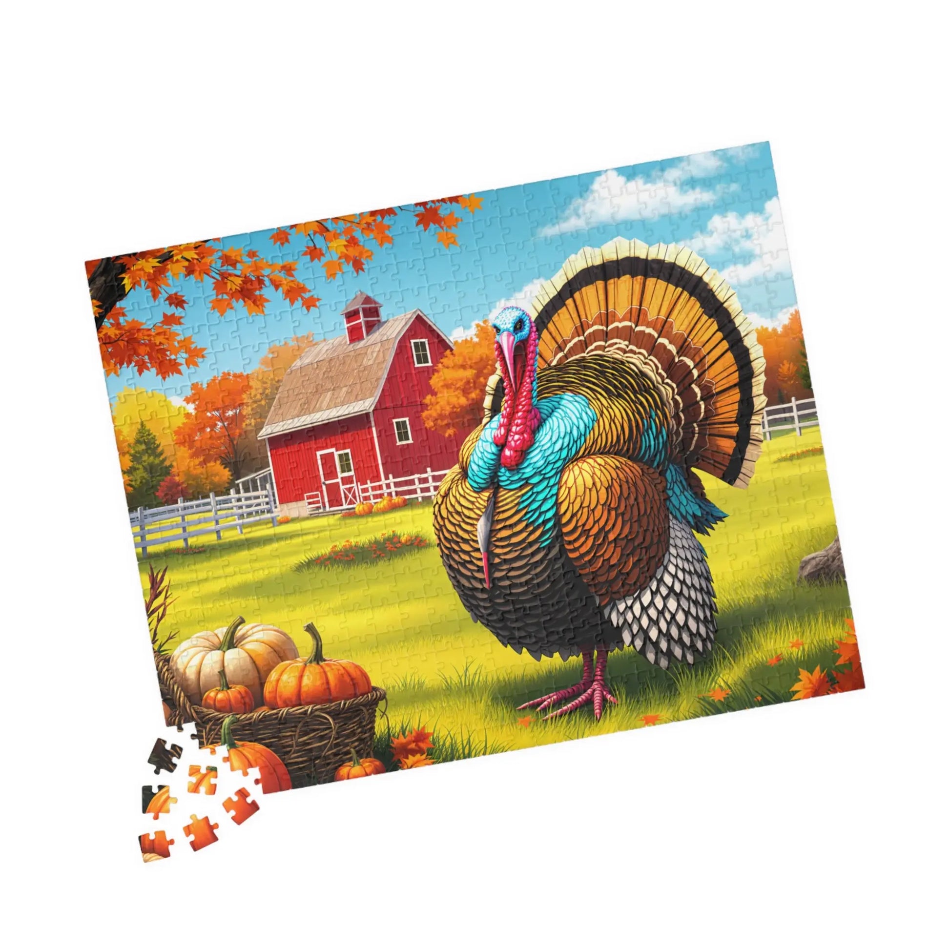 Thanksgiving Turkey Jigsaw Puzzle Printify