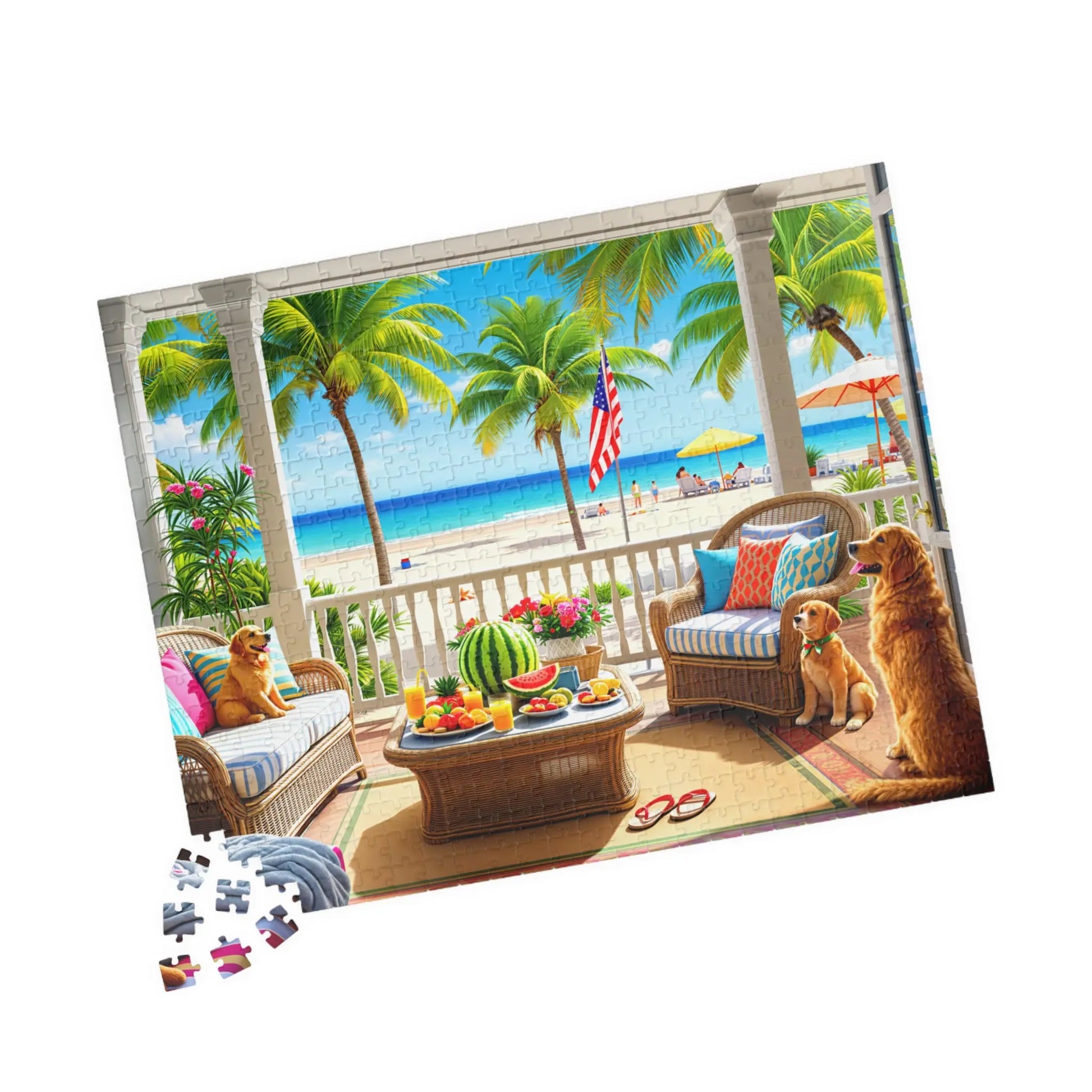 Poarchside Paradise Jigsaw Puzzle Printify