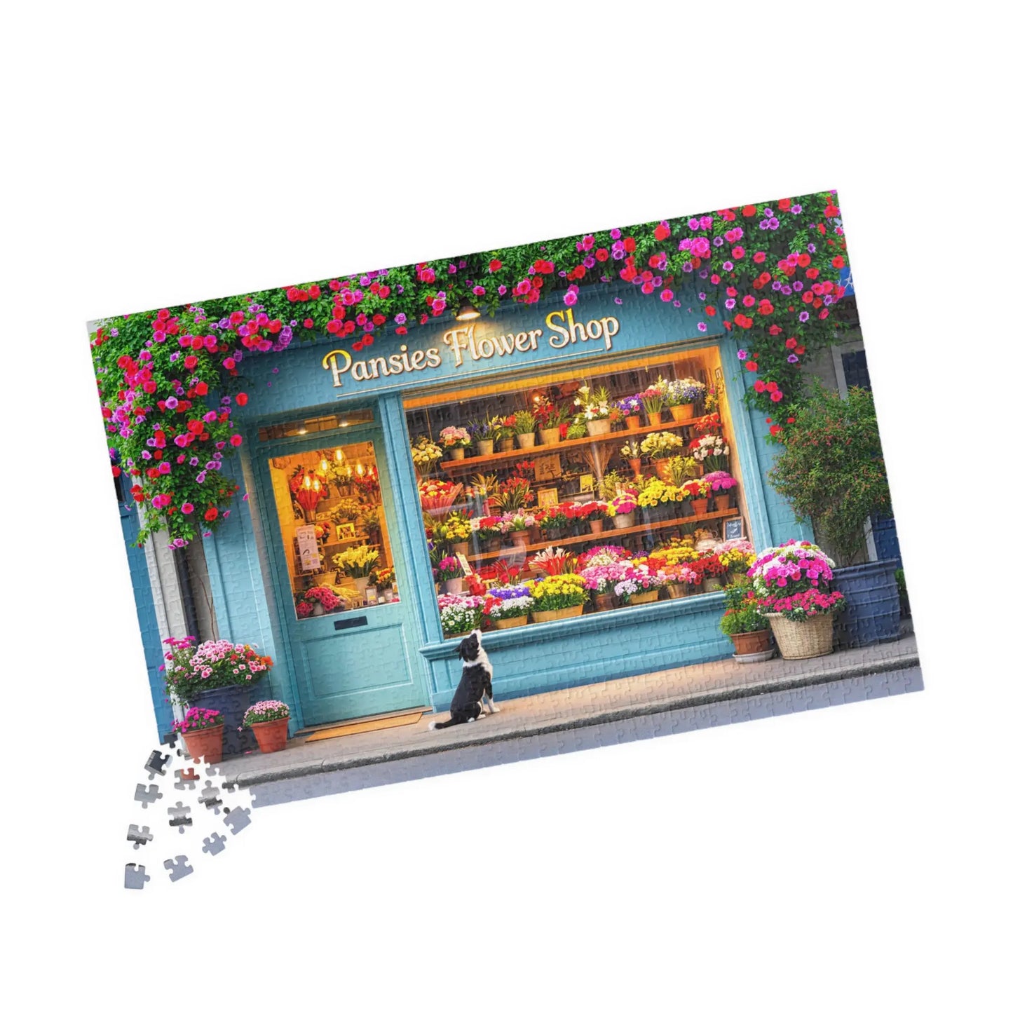 Flower Shop Jigsaw Puzzle Printify