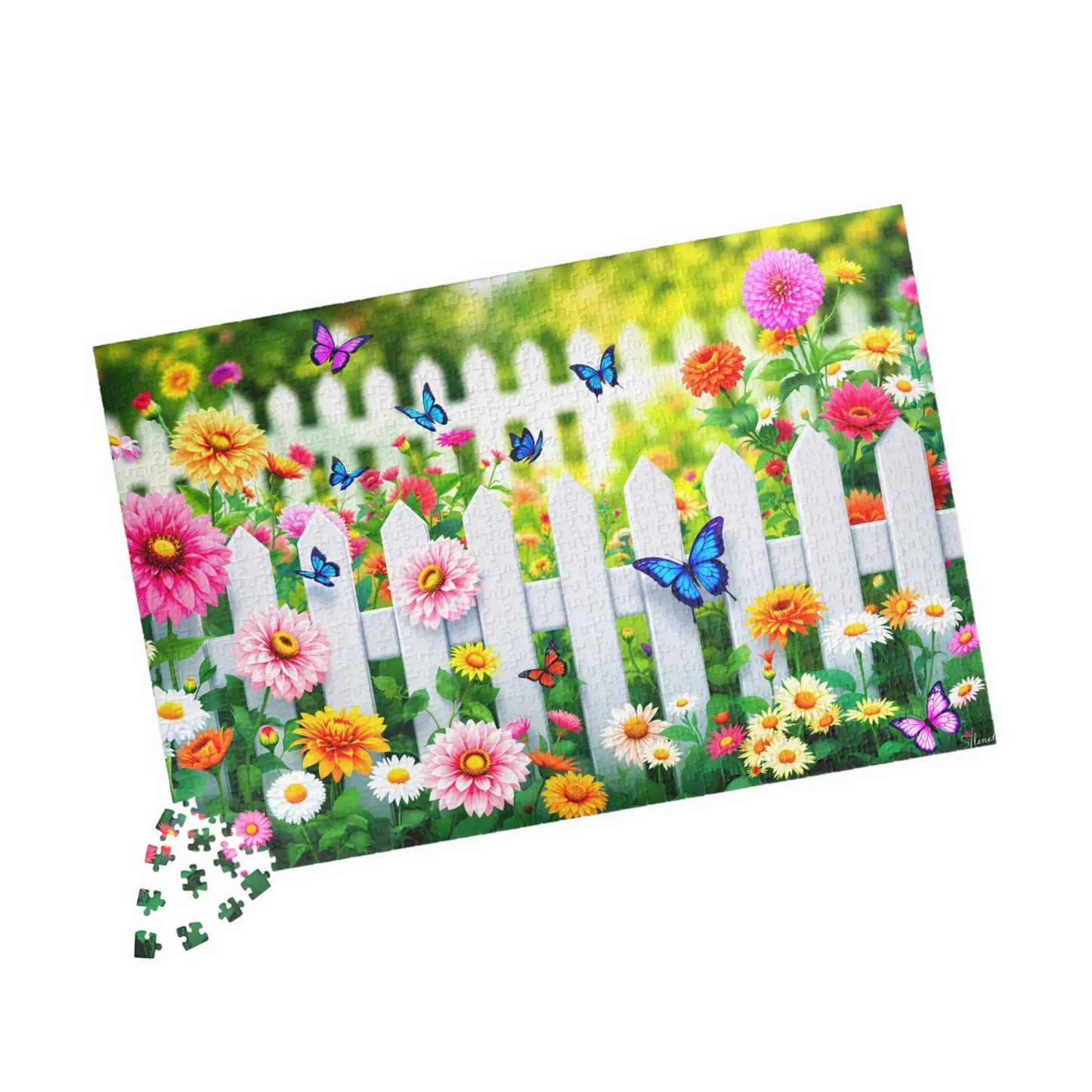 Wildflower Garden Jigsaw Puzzle Printify