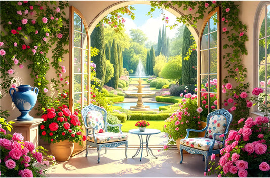 Sunroom Garden Jigsaw Puzzle Printify