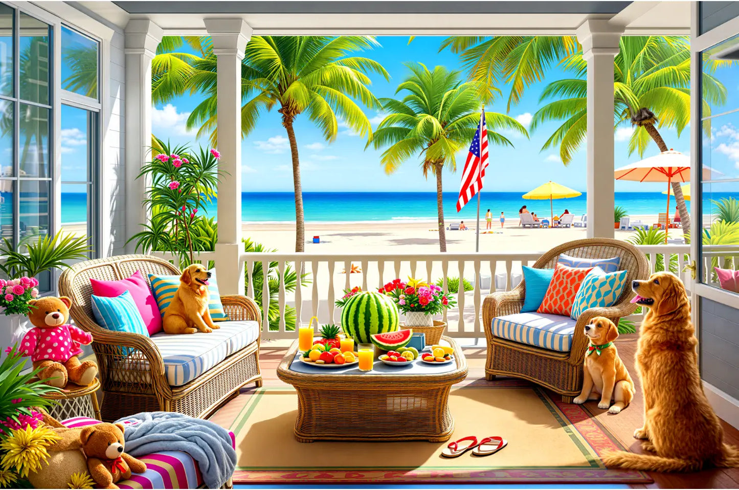 Poarchside Paradise Jigsaw Puzzle 