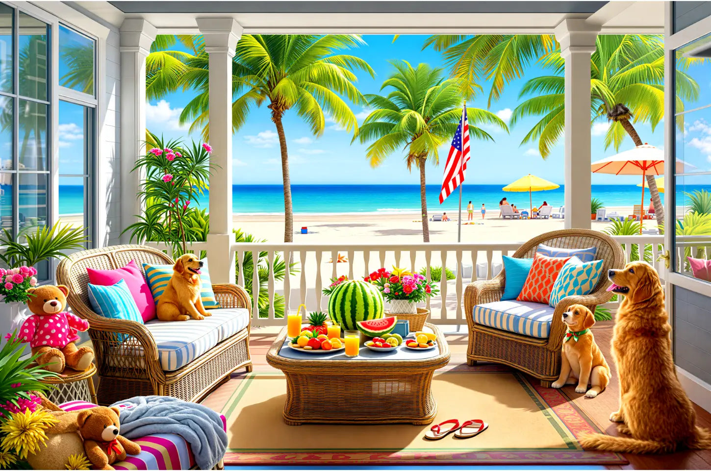 Poarchside Paradise Jigsaw Puzzle 