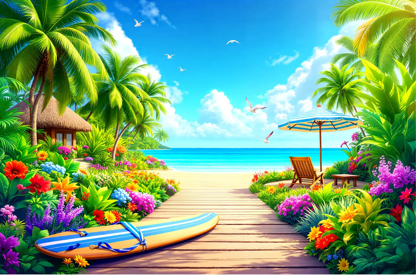 Seaside Stroll Jigsaw Puzzle 