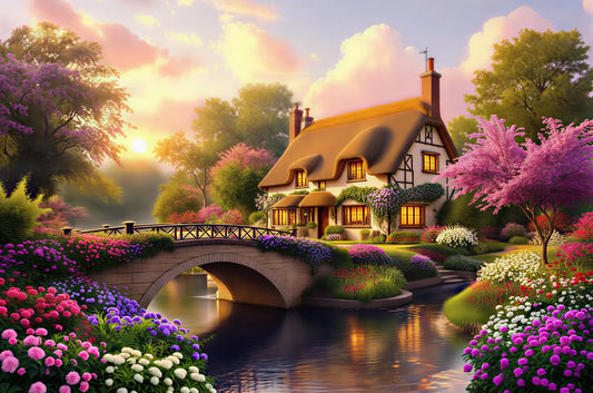 Enchanted Cottage Serenity Jigsaw Puzzle 